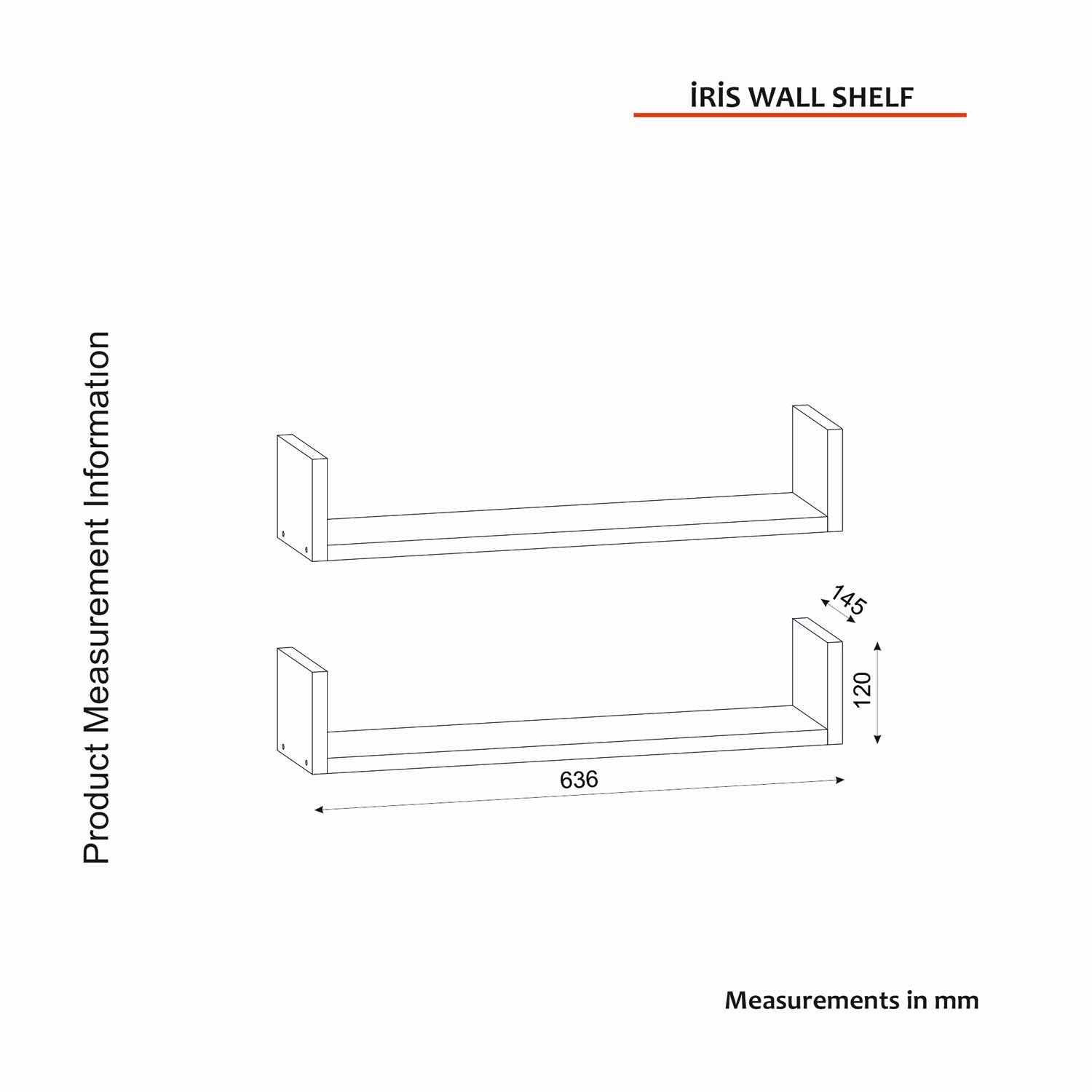 Entdecken Sie das stilvolle Iris Wandregal in Weiß von Hanah Home – die perfekte Kombination aus skandinavischem Design und praktischer Eleganz für Ihr Zuhause.