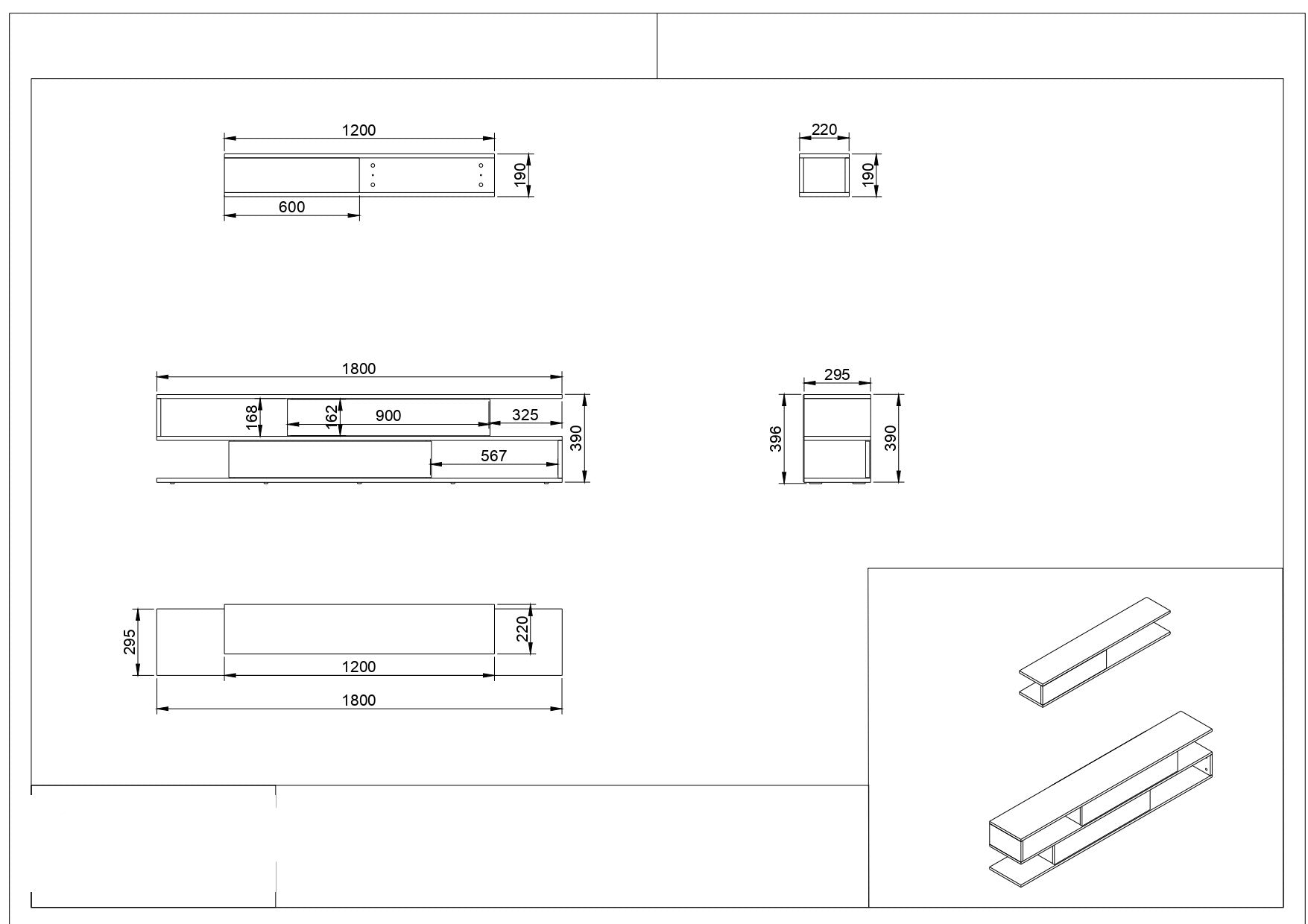 Gestalten Sie Ihr Wohnzimmer neu mit dem Manyetik TV-Möbel von Hanah Home. Elegantes skandinavisches Design in Weiß und Walnuss für stilvolle Ordnung.