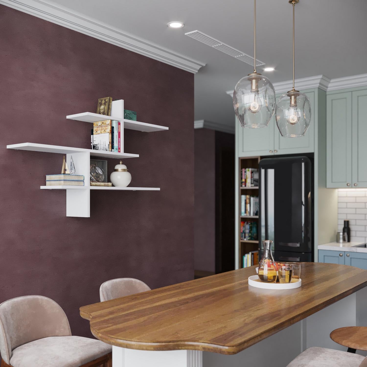 Entdecken Sie das elegante Leo Wandregal in Weiß von Hanah Home. Ideal für stilvolle Präsentationen und langlebige Qualität in jedem Raum.