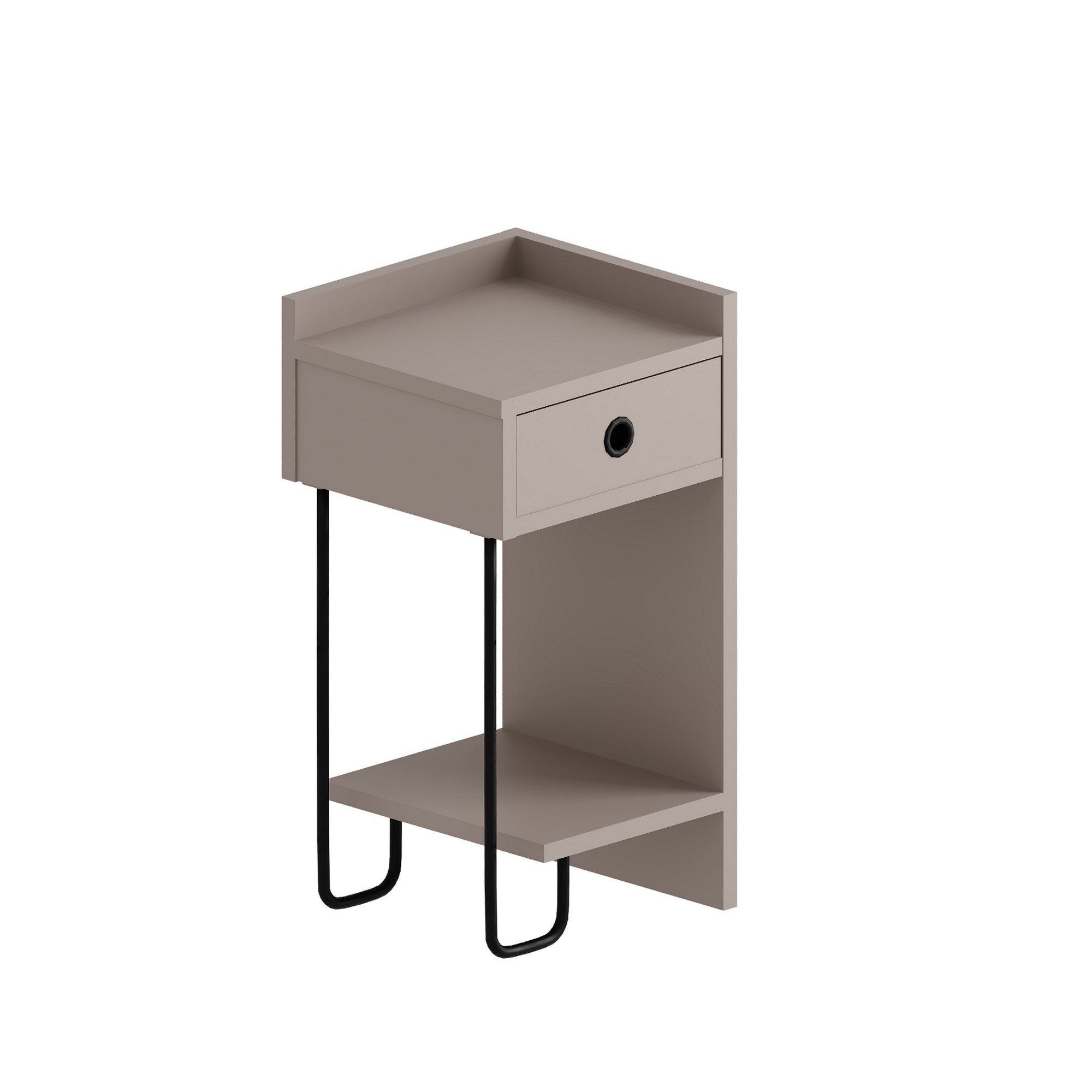 Sirius Right - Light Mocha in Helles Mocha präsentiert im Onlineshop von KAQTU Design AG. Nachttisch ist von Hanah Home