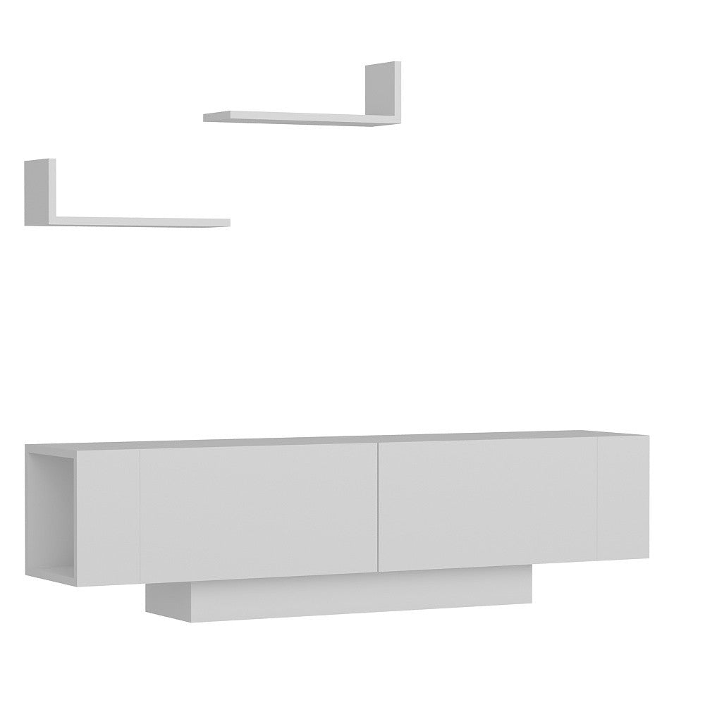 Ekol - White in Weiss präsentiert im Onlineshop von KAQTU Design AG. TV-Möbel ist von Hanah Home