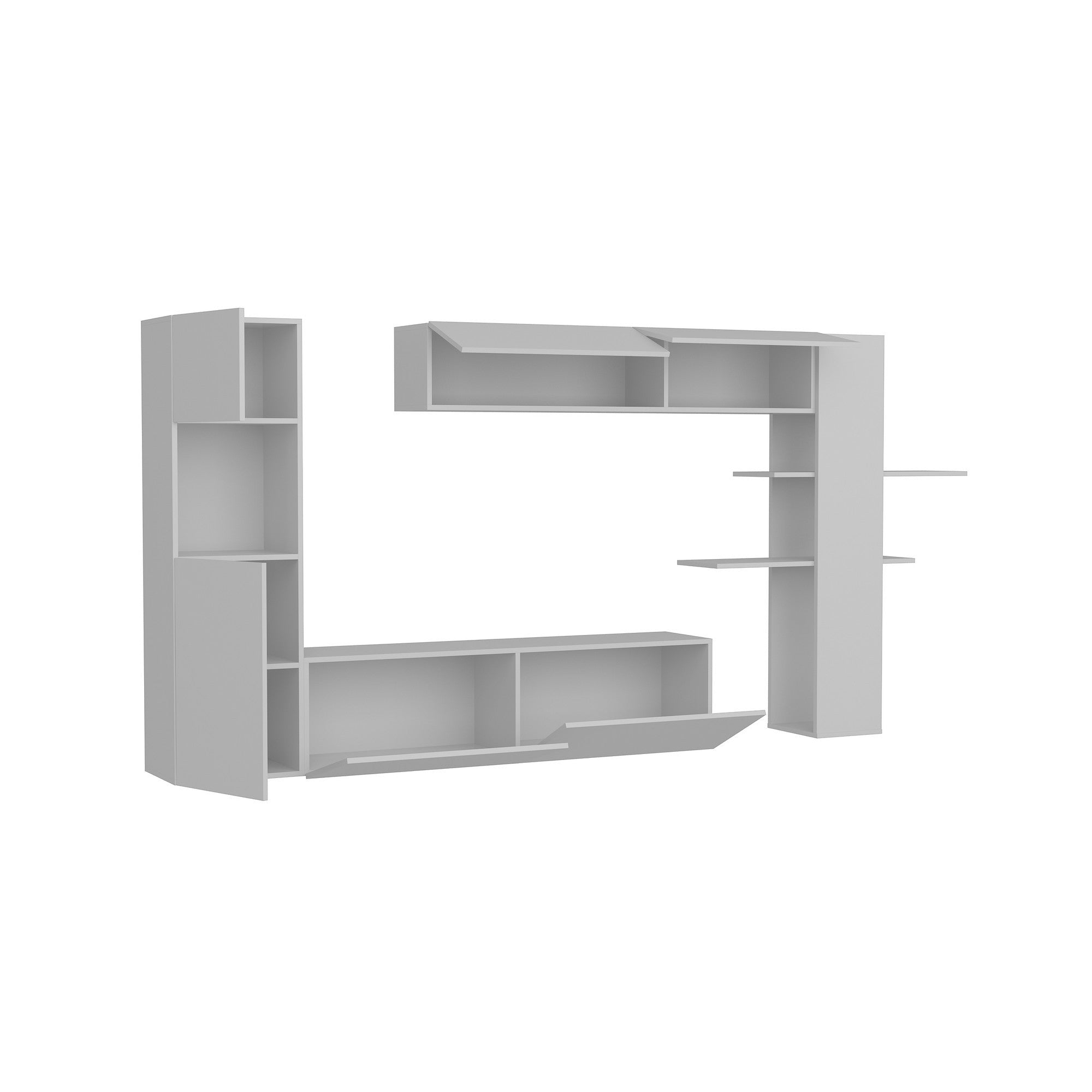 Entdecken Sie das Maxi TV-Möbel in Weiß von Hanah Home – ein elegantes, funktionales Design, das Ihr Wohnzimmer stilvoll aufwertet!