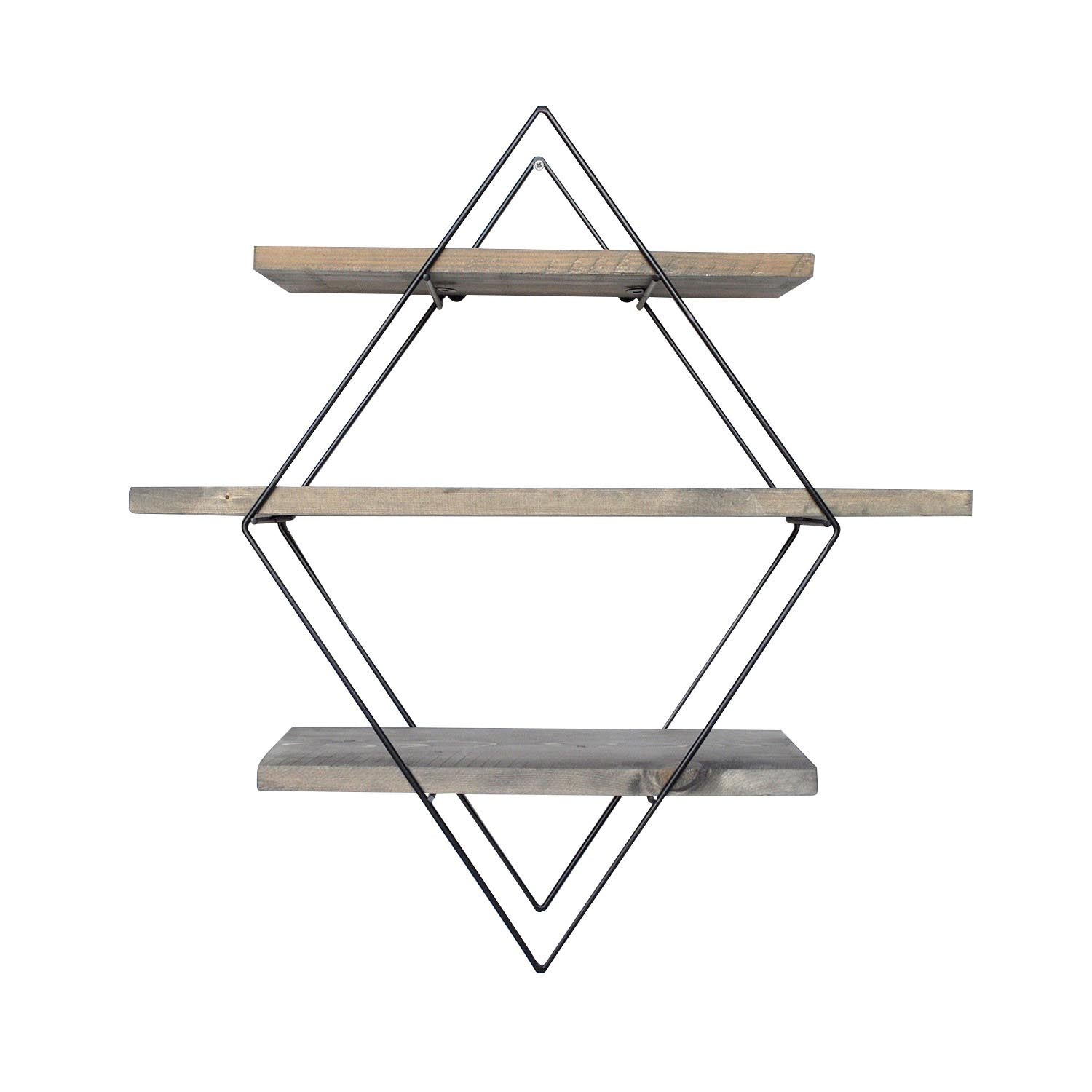 Wr007 in Walnuss Schwarz präsentiert im Onlineshop von KAQTU Design AG. Wandregal ist von Hanah Home