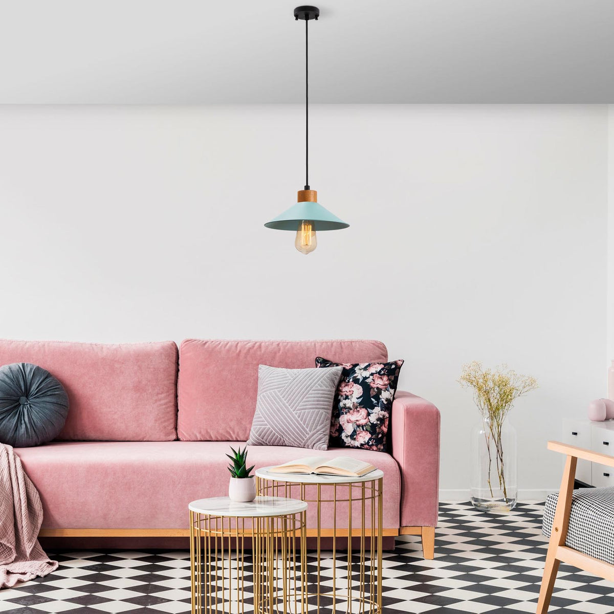 GMN Pendellampe - Blau in Blau präsentiert im Onlineshop von KAQTU Design AG. Pendelleuchte ist von Opviq