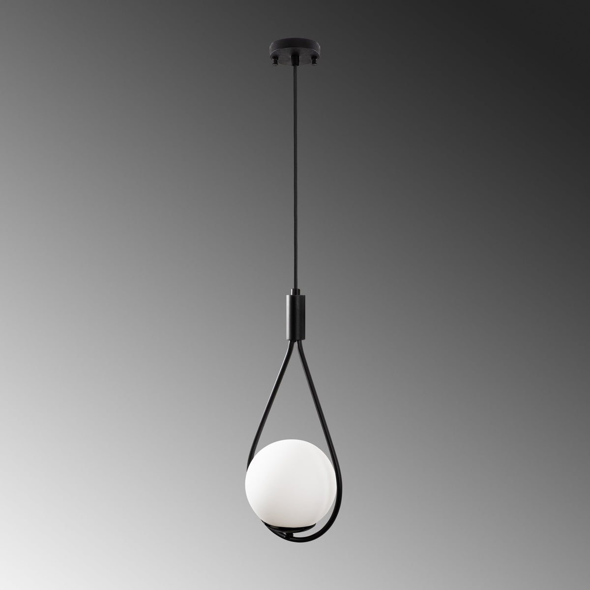 GMN Pendellampe - Schwarz in Schwarz präsentiert im Onlineshop von KAQTU Design AG. Pendelleuchte ist von Opviq