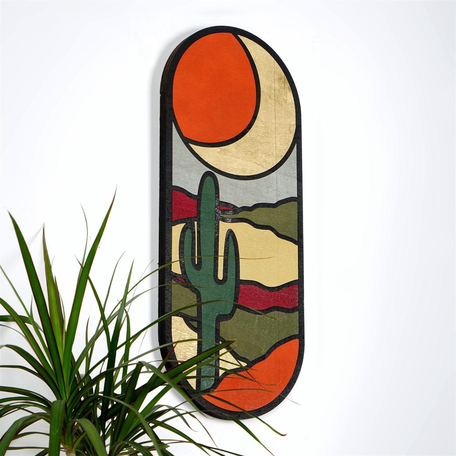 Verleihen Sie Ihrem Zuhause mit der ART059 Wanddeko von Wallity einen Hauch von Stil. Dieses handgefertigte, mehrfarbige Wandaccessoire aus Holz ist die perfekte Ergänzung für jedes Interieur.