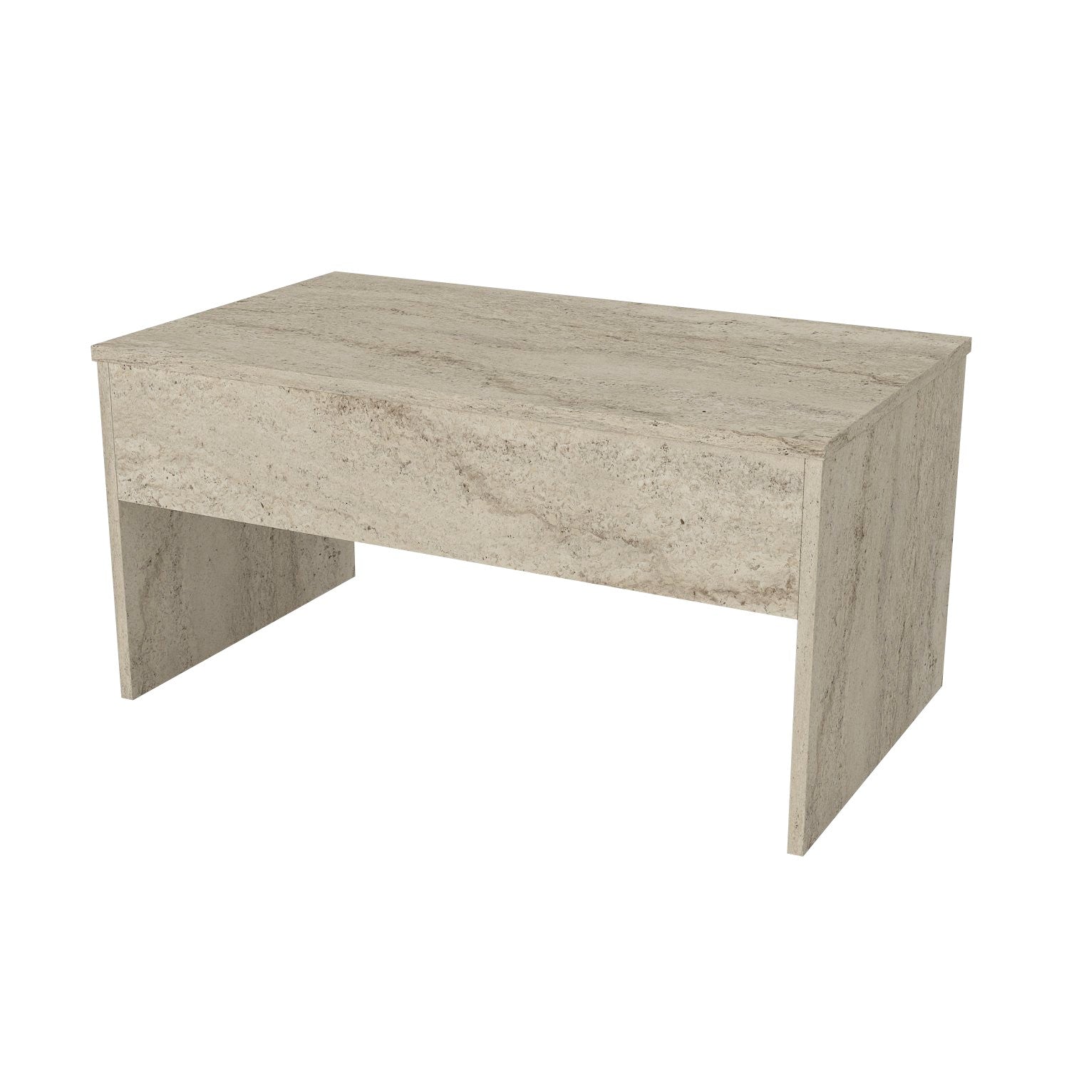 Akilli in Travertin präsentiert im Onlineshop von KAQTU Design AG. Beistelltisch ist von Hanah Home