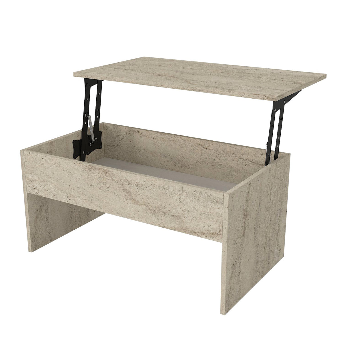Akilli Sofatisch - Travertin in Travertin präsentiert im Onlineshop von KAQTU Design AG. Couchtisch ist von Hanah Home
