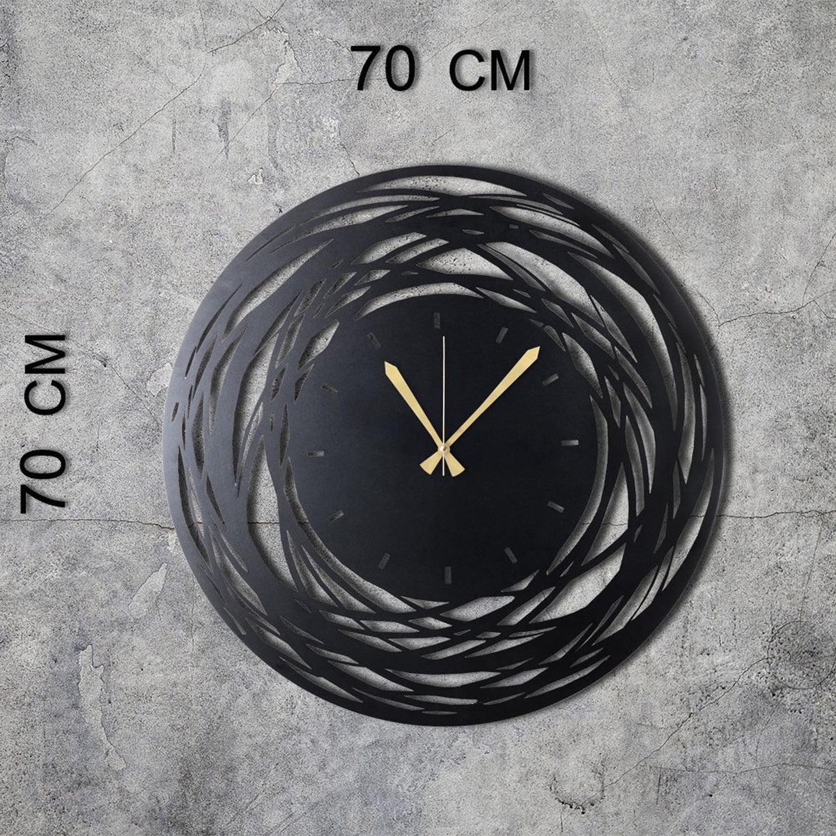 WATCH Wanduhr - Schwarz in Schwarz präsentiert im Onlineshop von KAQTU Design AG. Wanduhr ist von Wallity