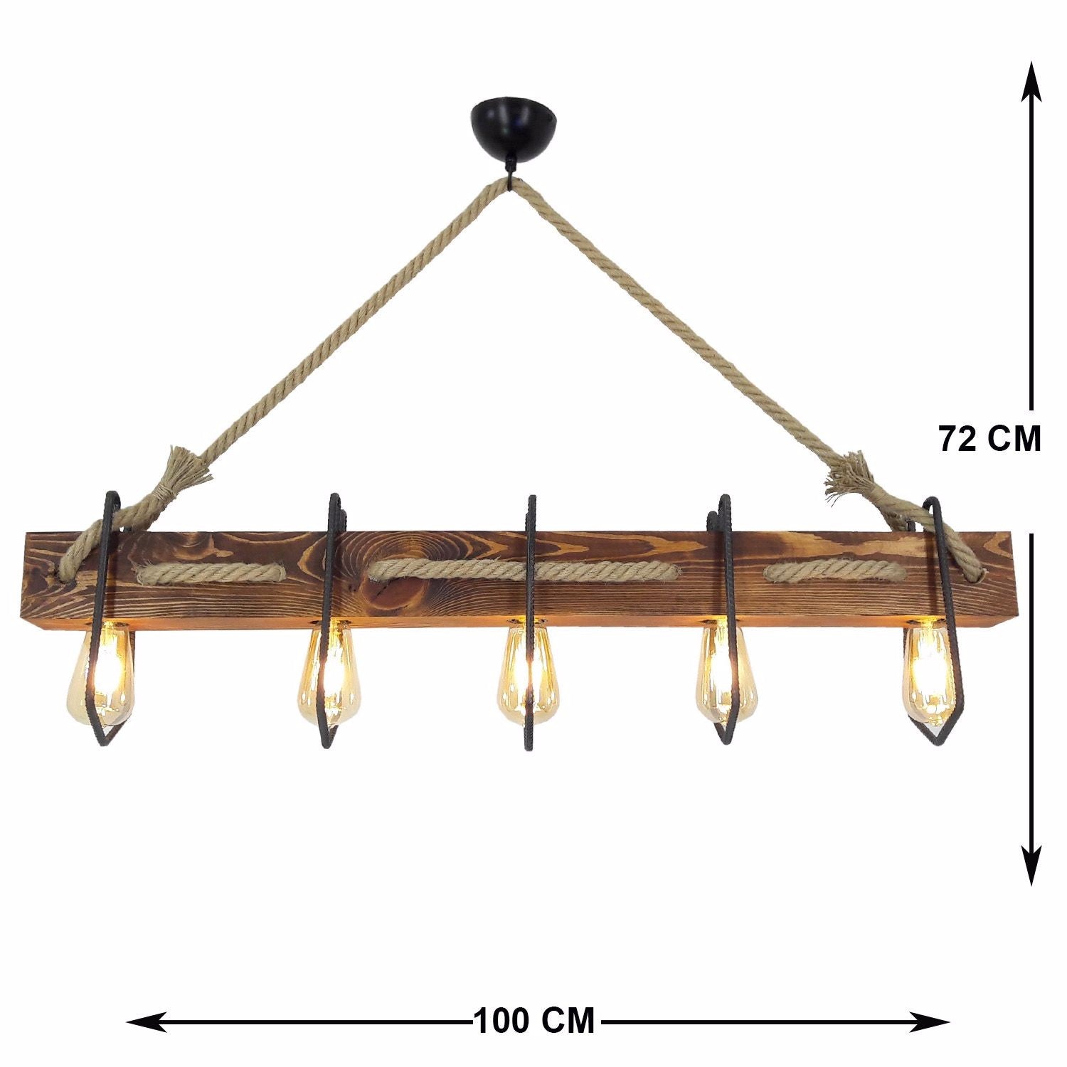 Lampada a sospensione Demir Kütük 3 - Walnut