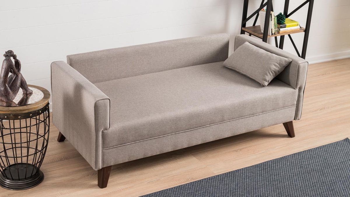 Bella Sofa For 2 Pr 2er Sofa - Sahne in Sahne präsentiert im Onlineshop von KAQTU Design AG. 2er Sofa ist von Atelier Del Sofa