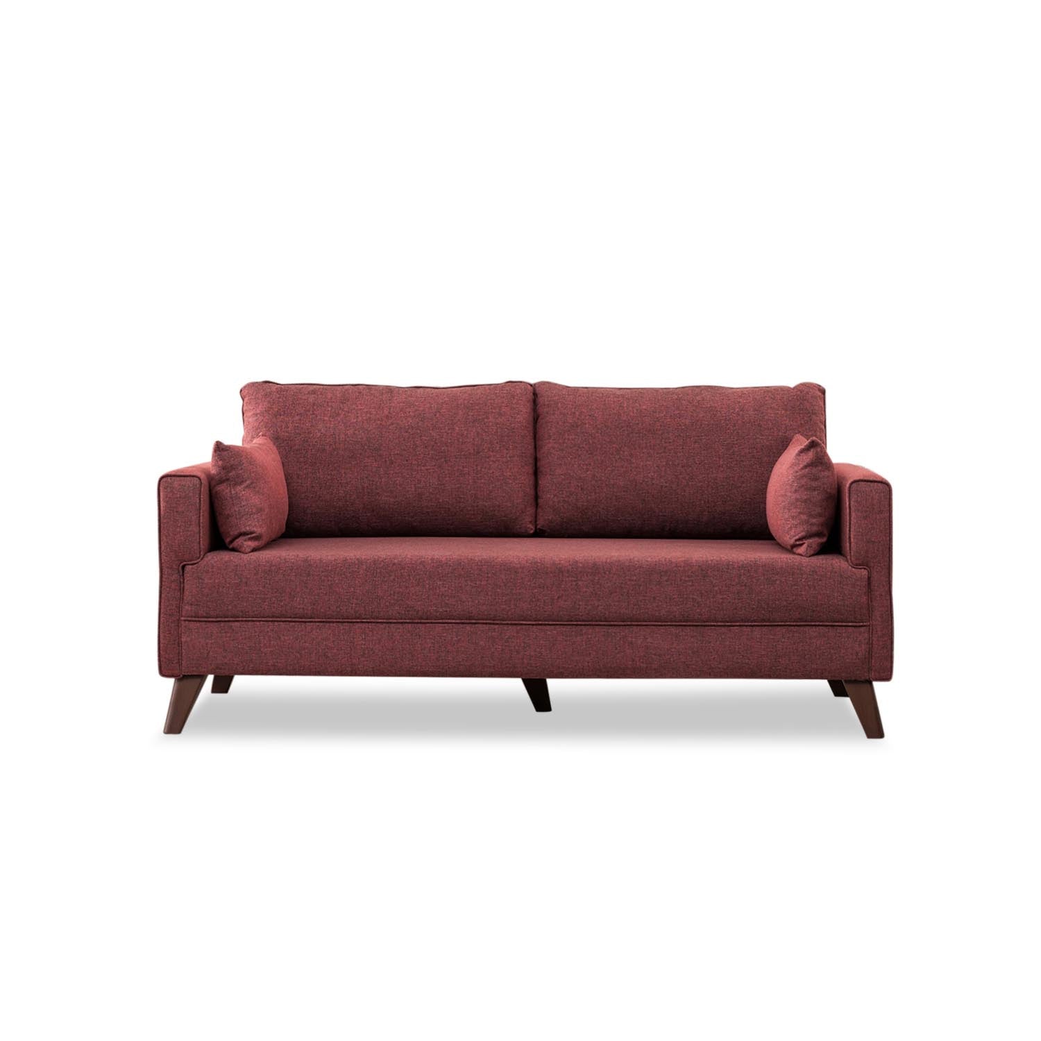 Bella Sofa For 2 Pr - Claret Red in Karmesinrot präsentiert im Onlineshop von KAQTU Design AG. 2er Sofa ist von Atelier Del Sofa