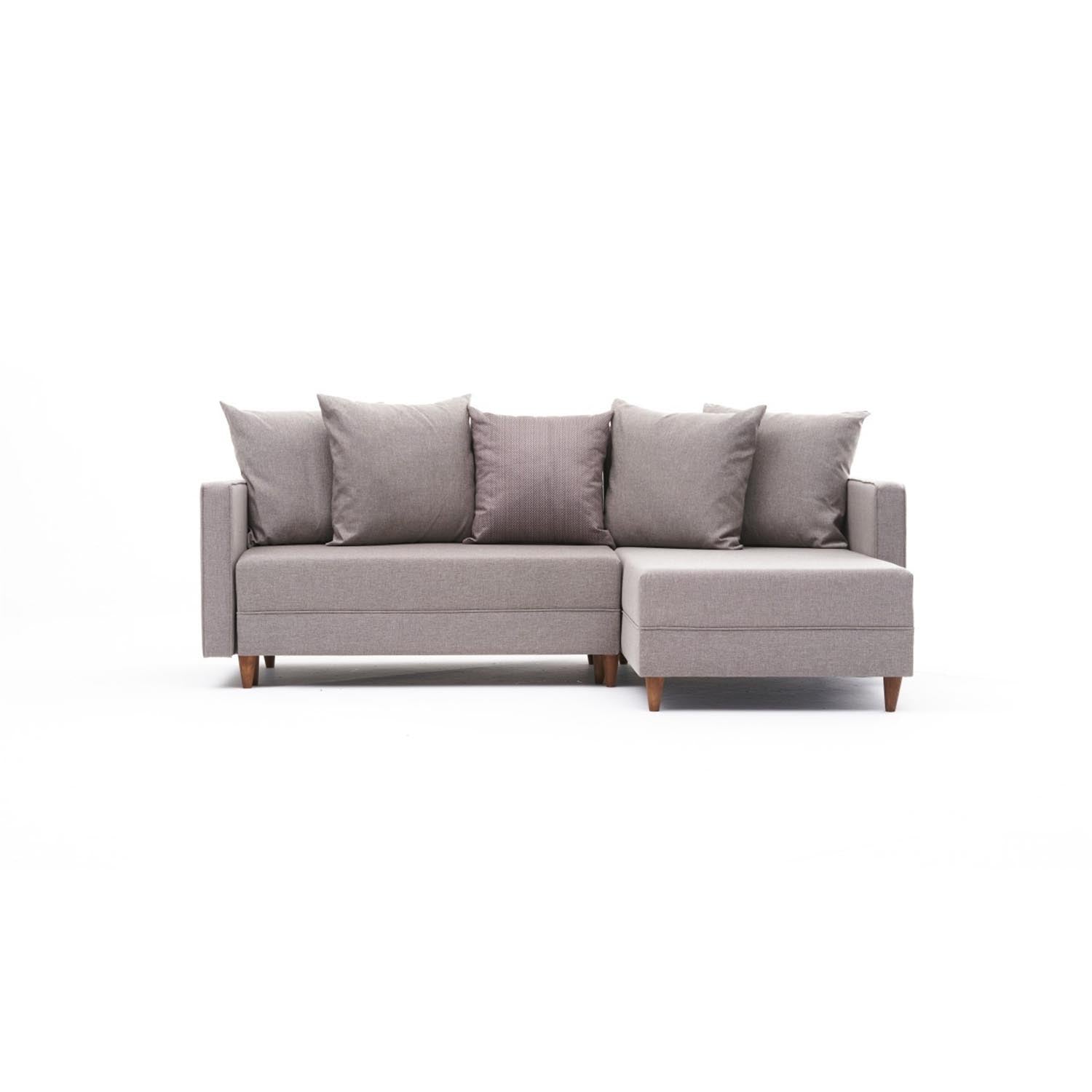 Aydam Right - Cream in Sahne präsentiert im Onlineshop von KAQTU Design AG. Bettsofa ist von Atelier Del Sofa