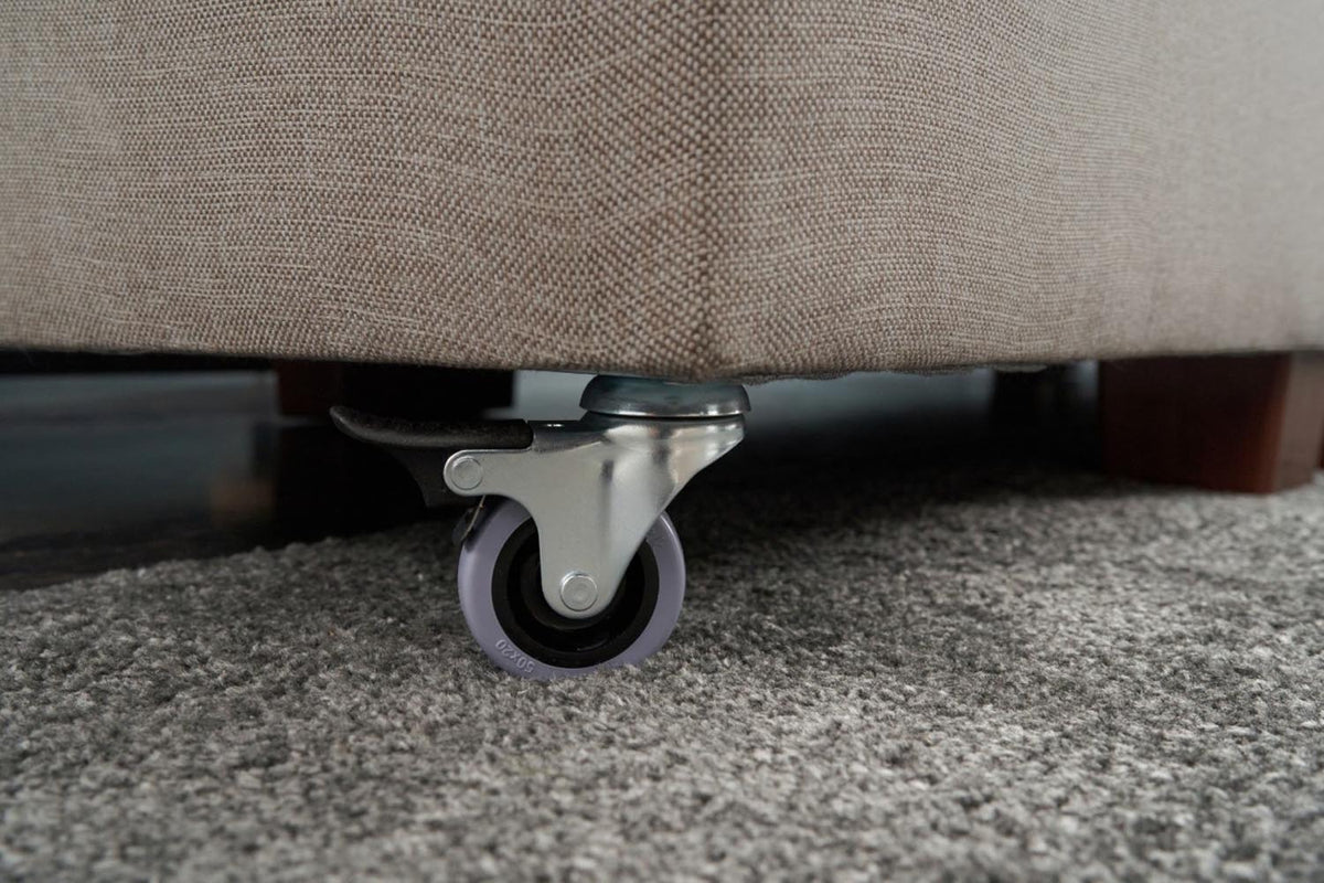 Manama Corner Sofa Bed Left Bettsofa - Sahne in Sahne präsentiert im Onlineshop von KAQTU Design AG. Bettsofa links ist von Atelier Del Sofa