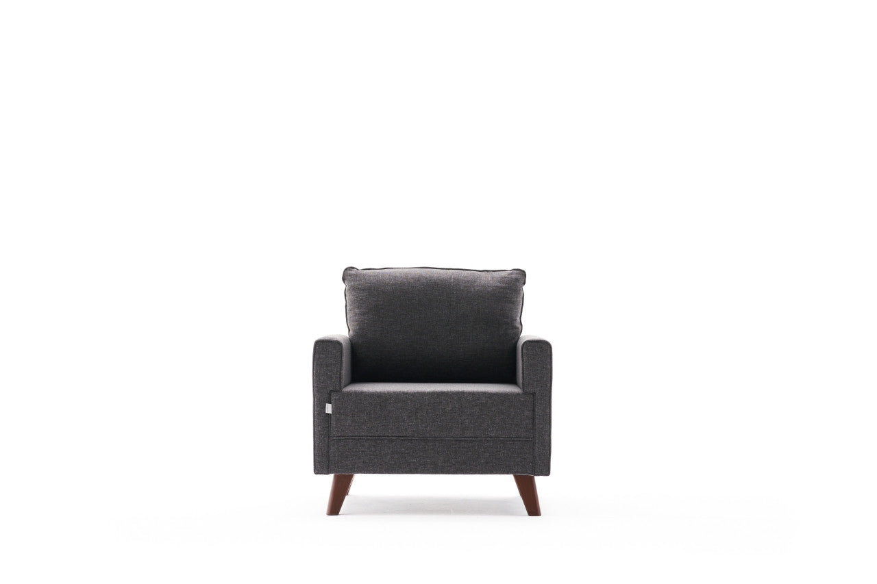 Bella Armchair - Anthracite in Anthrazit präsentiert im Onlineshop von KAQTU Design AG. Modulares Sofa ist von Atelier Del Sofa