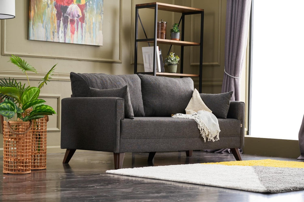 Bella Sofa For 2 Pr 2er Sofa - Anthrazit in Anthrazit präsentiert im Onlineshop von KAQTU Design AG. 2er Sofa ist von Atelier Del Sofa