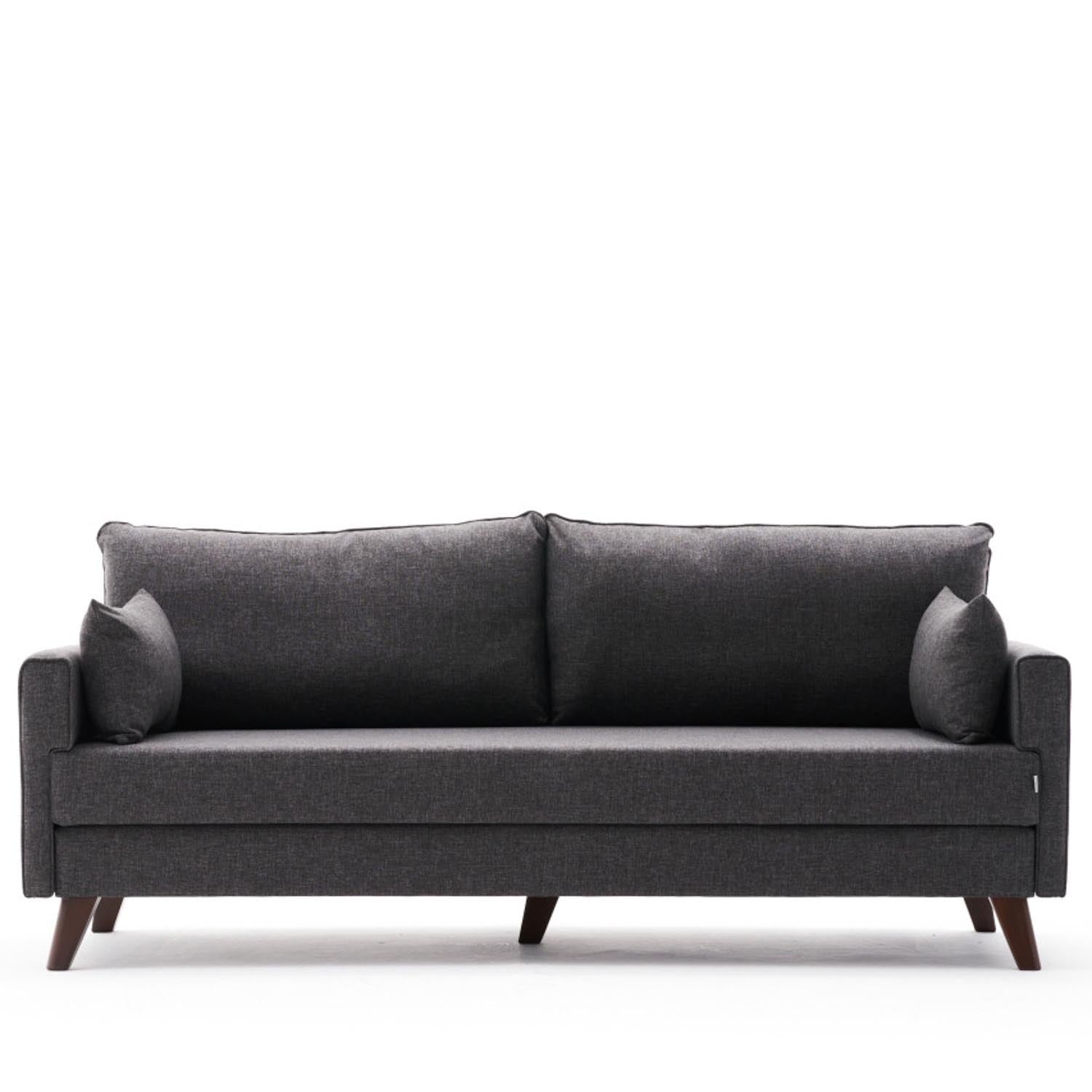Bella Sofa Bed - Anthracite in Anthrazit präsentiert im Onlineshop von KAQTU Design AG. Bettsofa ist von Atelier Del Sofa