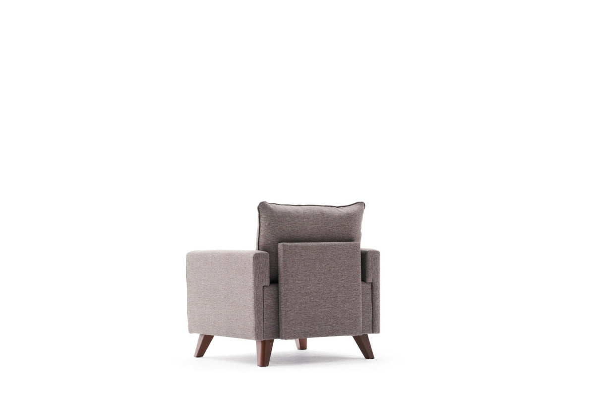 Bella Armchair Modulares Sofa - Braun in Braun präsentiert im Onlineshop von KAQTU Design AG. Modulares Sofa ist von Atelier Del Sofa