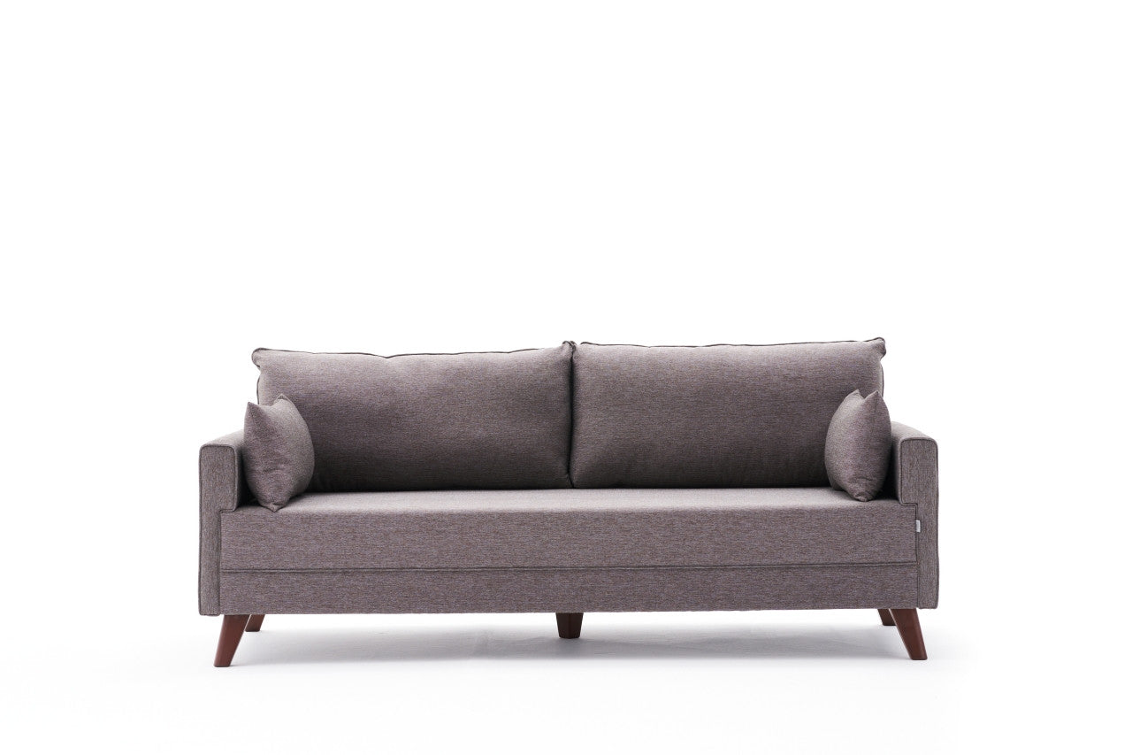 Bella Sofa For 3 Pr - Brown in Braun präsentiert im Onlineshop von KAQTU Design AG. 3er Sofa ist von Atelier Del Sofa
