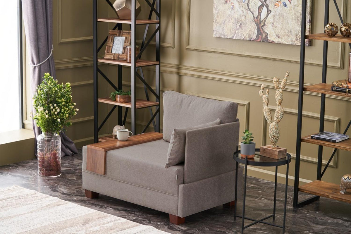 Fly Right Modulares Sofa - Beige in Beige präsentiert im Onlineshop von KAQTU Design AG. Modulares Sofa ist von Atelier Del Sofa