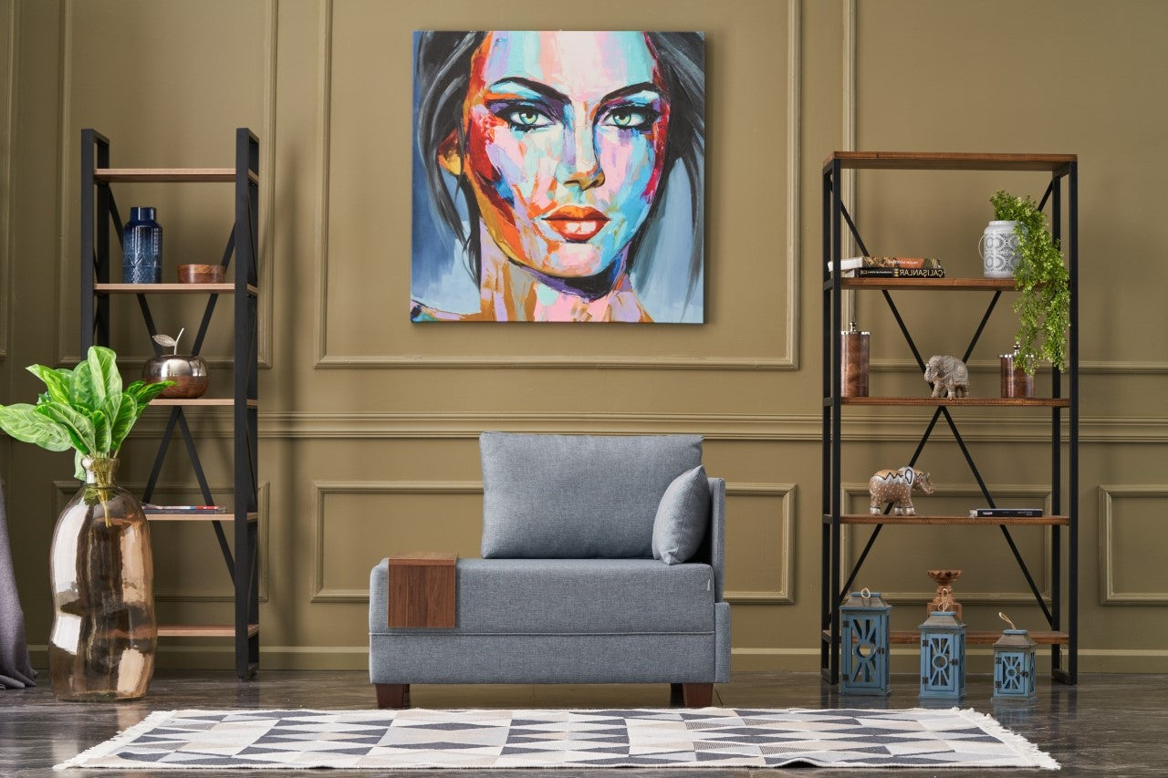 Entdecken Sie das Fly Right Modulares Sofa in Blau von Atelier Del Sofa – ein stilvolles 1-Sitzer-Sofa, das Komfort und Eleganz vereint.