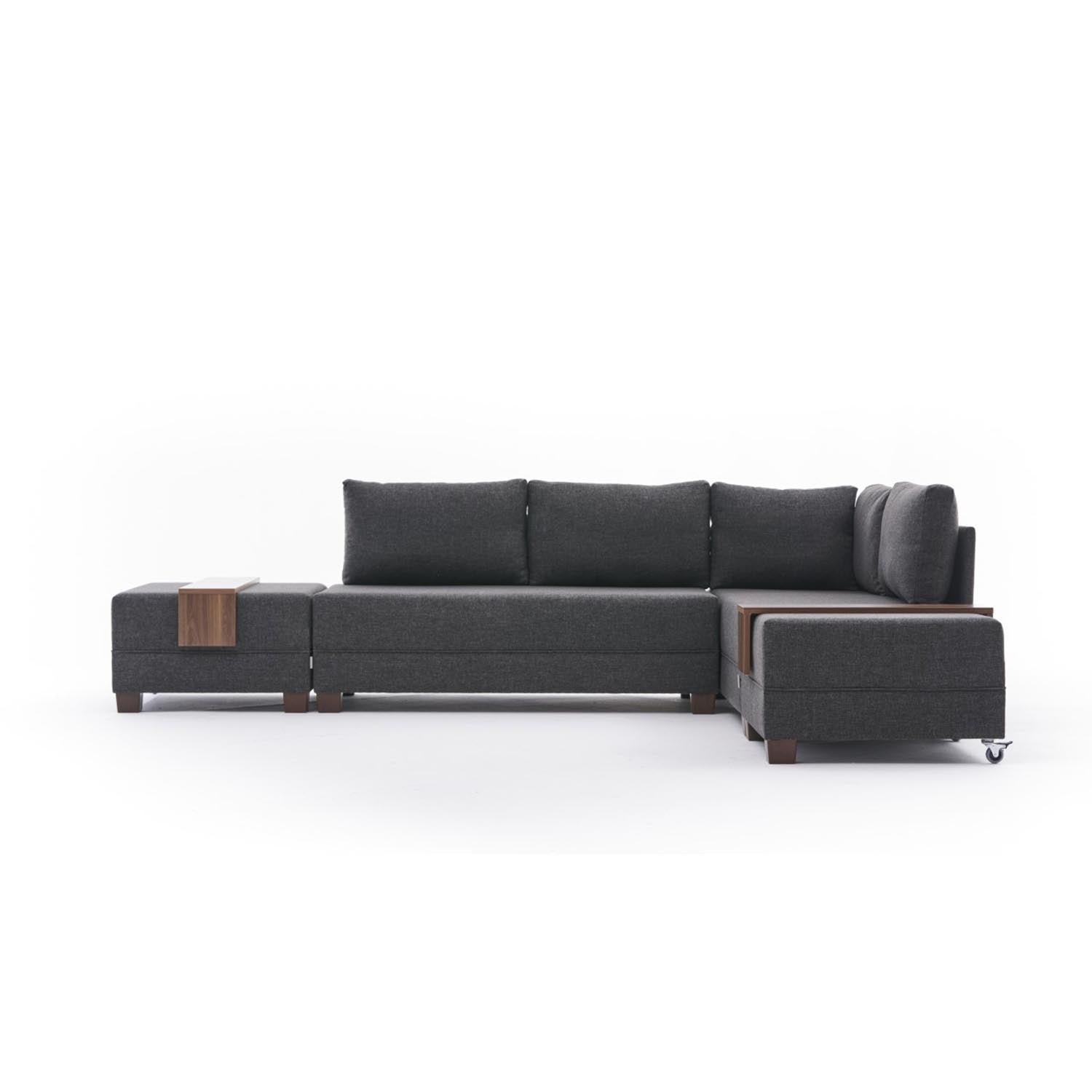 Fly Right - Anthracite in Anthrazit präsentiert im Onlineshop von KAQTU Design AG. Bettsofa ist von Atelier Del Sofa