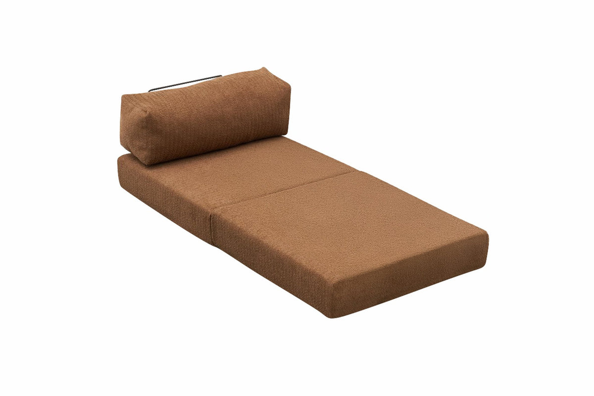 Comfort 1-Sitzer Sofa von Atelier Del Sofa in Braun, Sessel mit Chenille-Bezug, gepolsterter Sitz- und Rückenfläche, kompakte Form