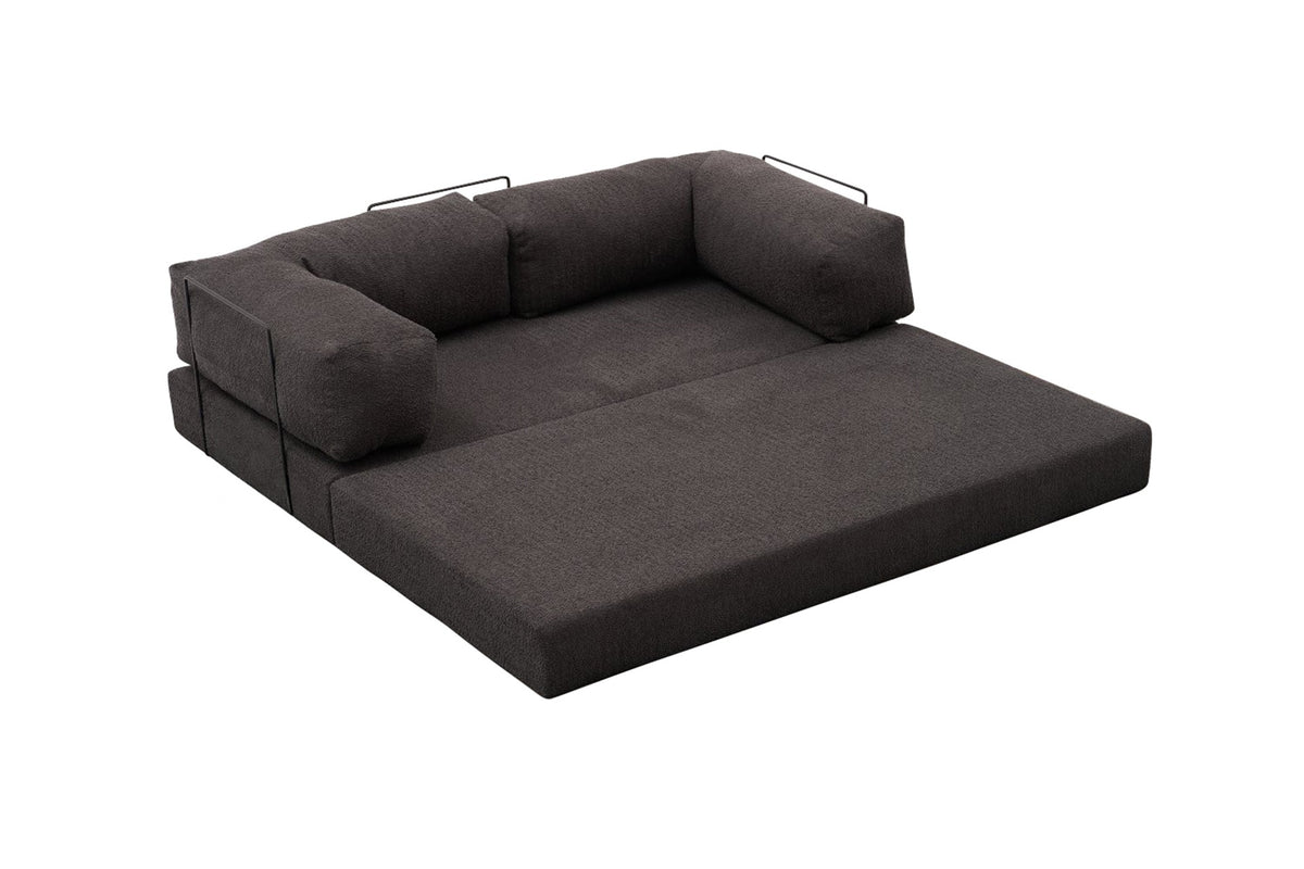 Comfort 3er Sofa - Anthrazit in Anthrazit präsentiert im Onlineshop von KAQTU Design AG. 3er Sofa ist von Atelier Del Sofa
