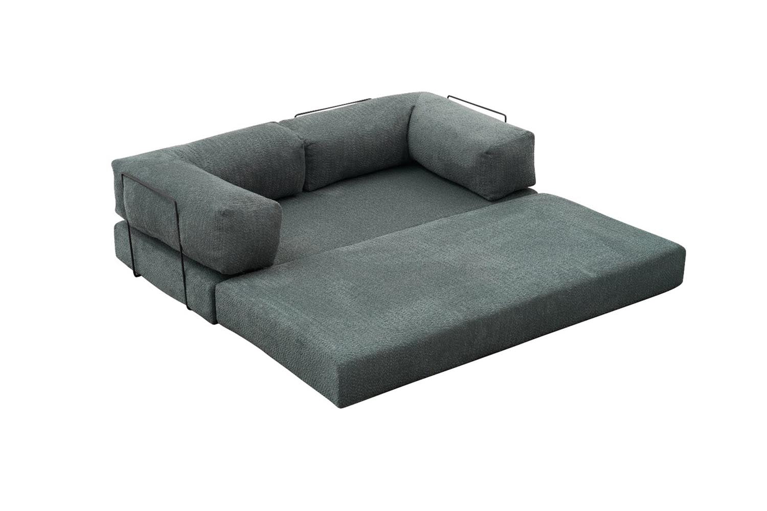 Entdecken Sie das luxuriöse Comfort 3er Sofa in elegantem Grün von Atelier Del Sofa. Perfekt für stilvolle Entspannung und gesellige Abende.