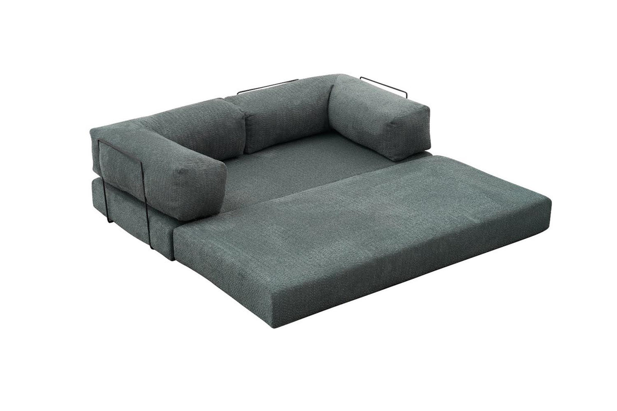 Comfort 3er Sofa - Grün in Grün präsentiert im Onlineshop von KAQTU Design AG. 3er Sofa ist von Atelier Del Sofa
