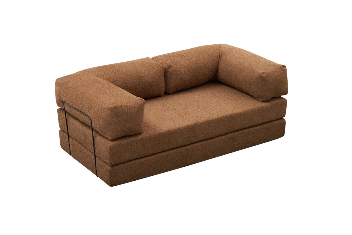 Comfort 3er Sofa - Braun in Braun präsentiert im Onlineshop von KAQTU Design AG. 3er Sofa ist von Atelier Del Sofa