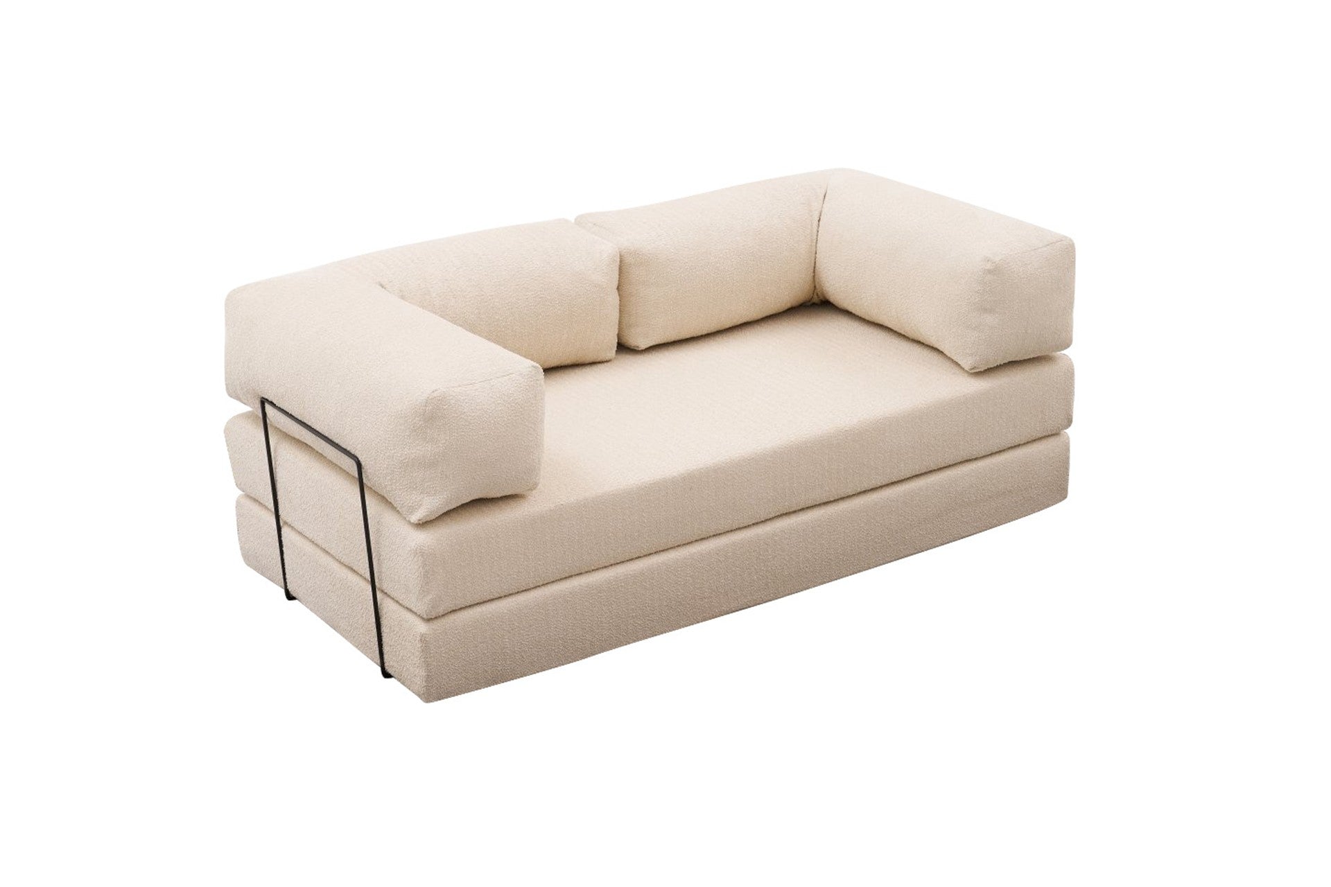 Comfort - Cream v2 in Sahne präsentiert im Onlineshop von KAQTU Design AG. 3er Sofa ist von Atelier Del Sofa