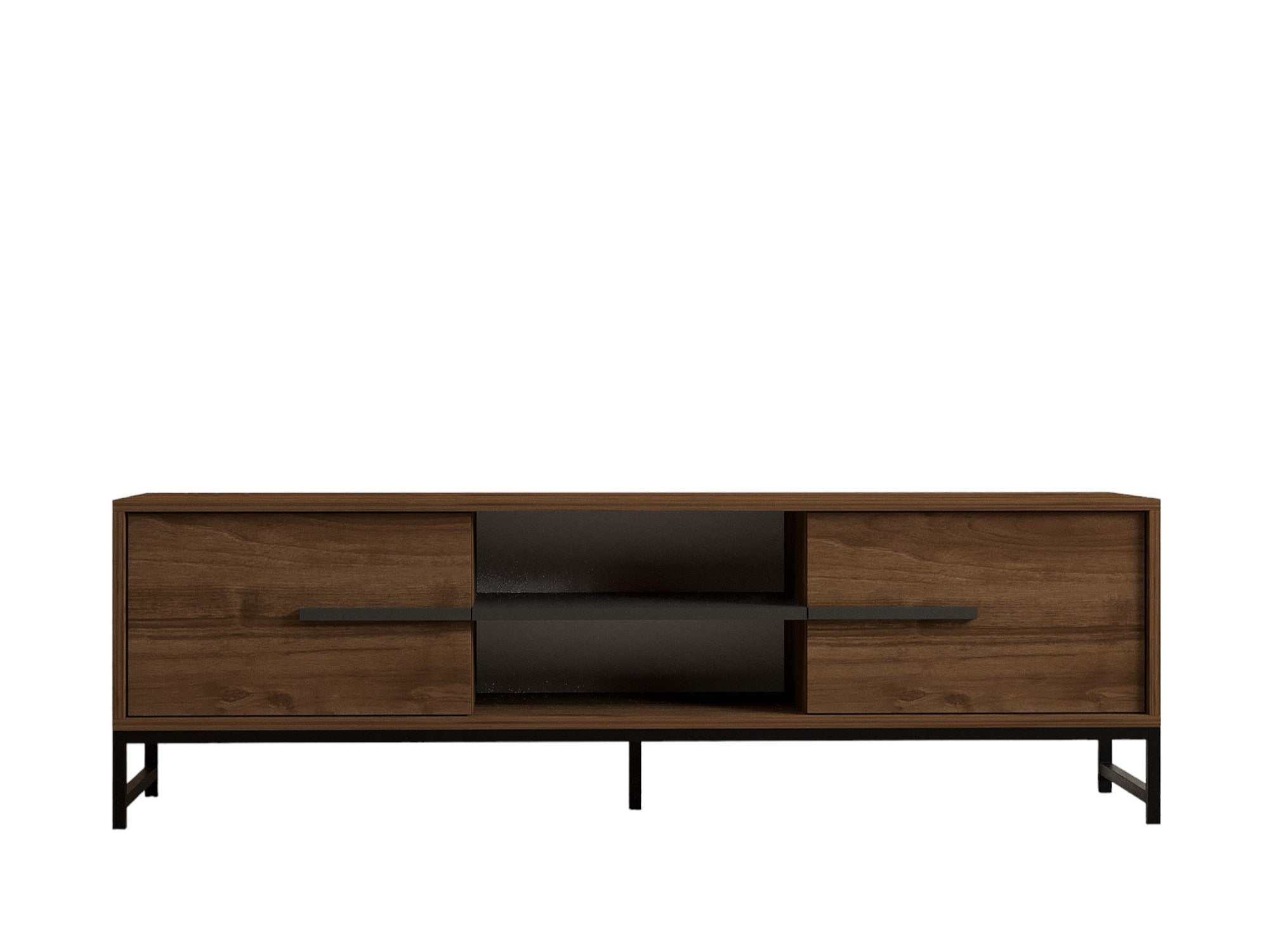 Entdecken Sie das Mono Sideboard in Walnuss von Hanah Home – stilvolles Design trifft auf praktischen Stauraum für Ihr Zuhause.