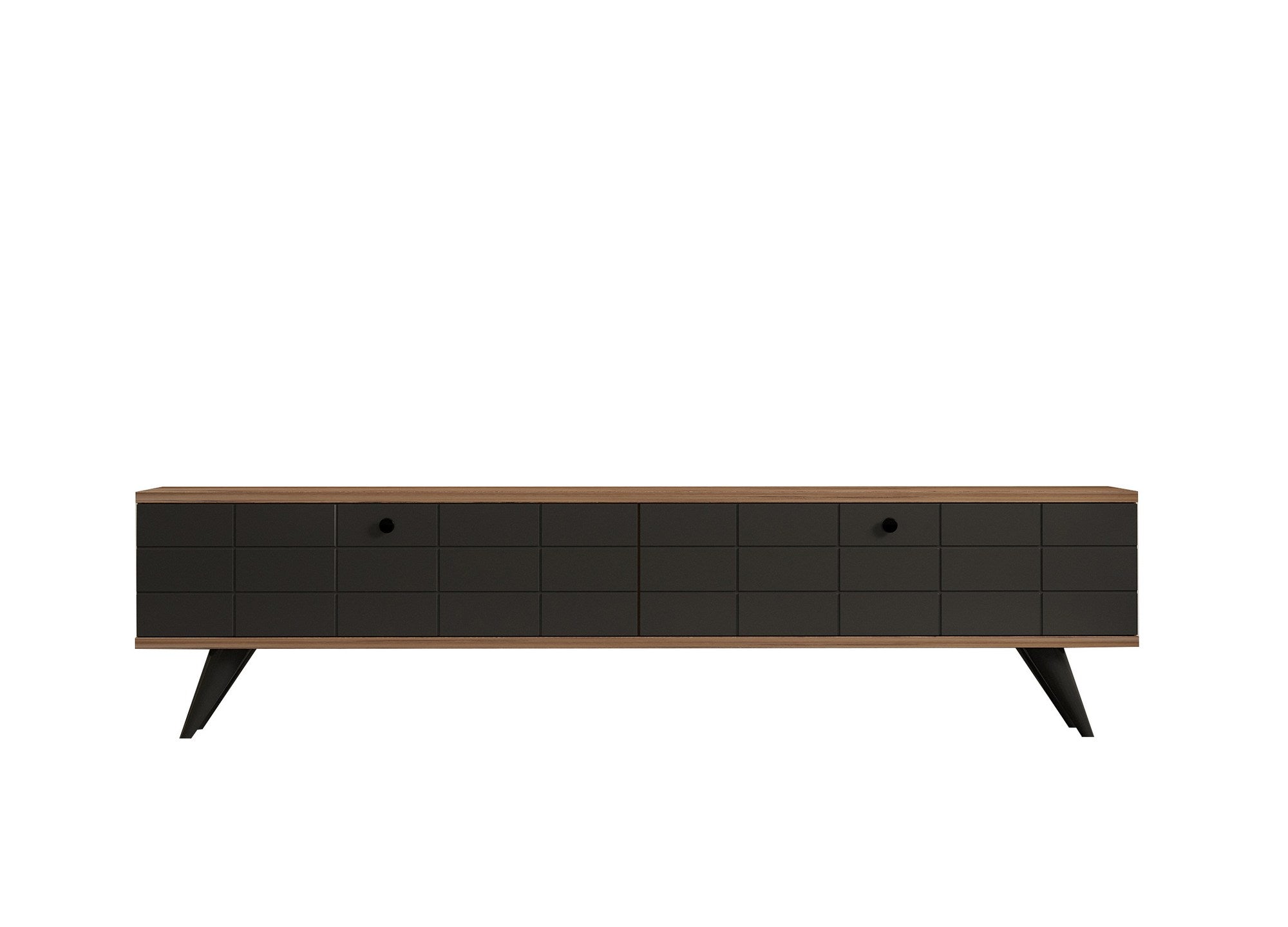 Gestalten Sie Ihr Zuhause mit dem Alberi Sideboard von Hanah Home – stilvolles Design in atlantischer Kiefer und Anthrazit für Ordnung und Eleganz!