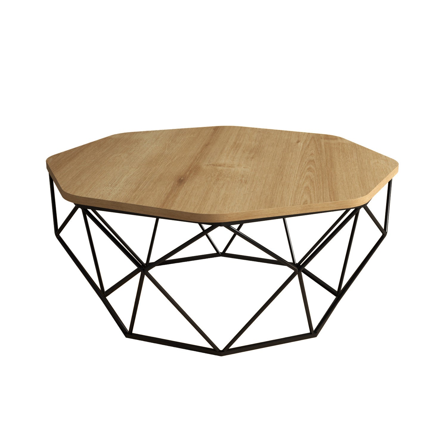 Diamond - Oak in Eiche präsentiert im Onlineshop von KAQTU Design AG. Beistelltisch ist von Hanah Home