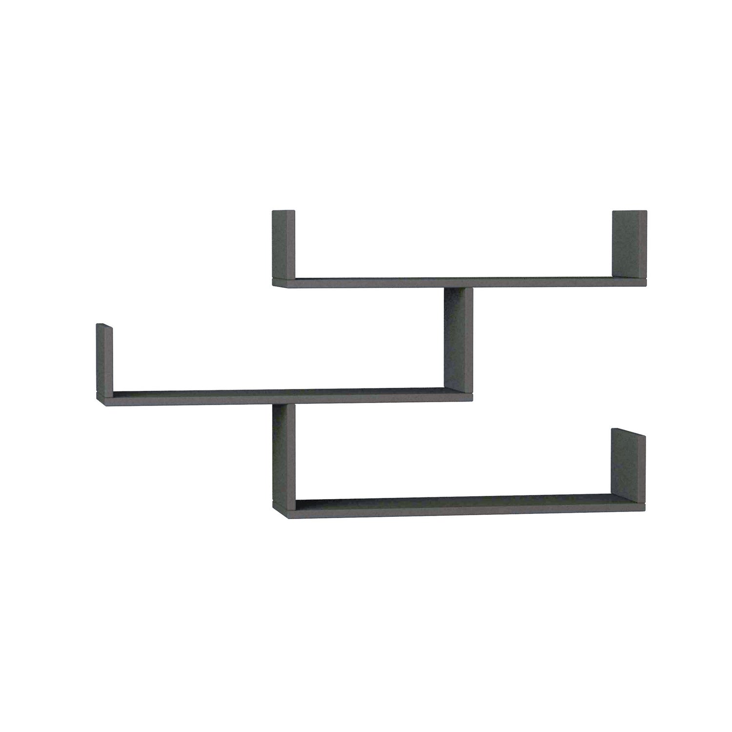 Tibet - Anthracite in Anthrazit präsentiert im Onlineshop von KAQTU Design AG. Wandregal ist von Hanah Home