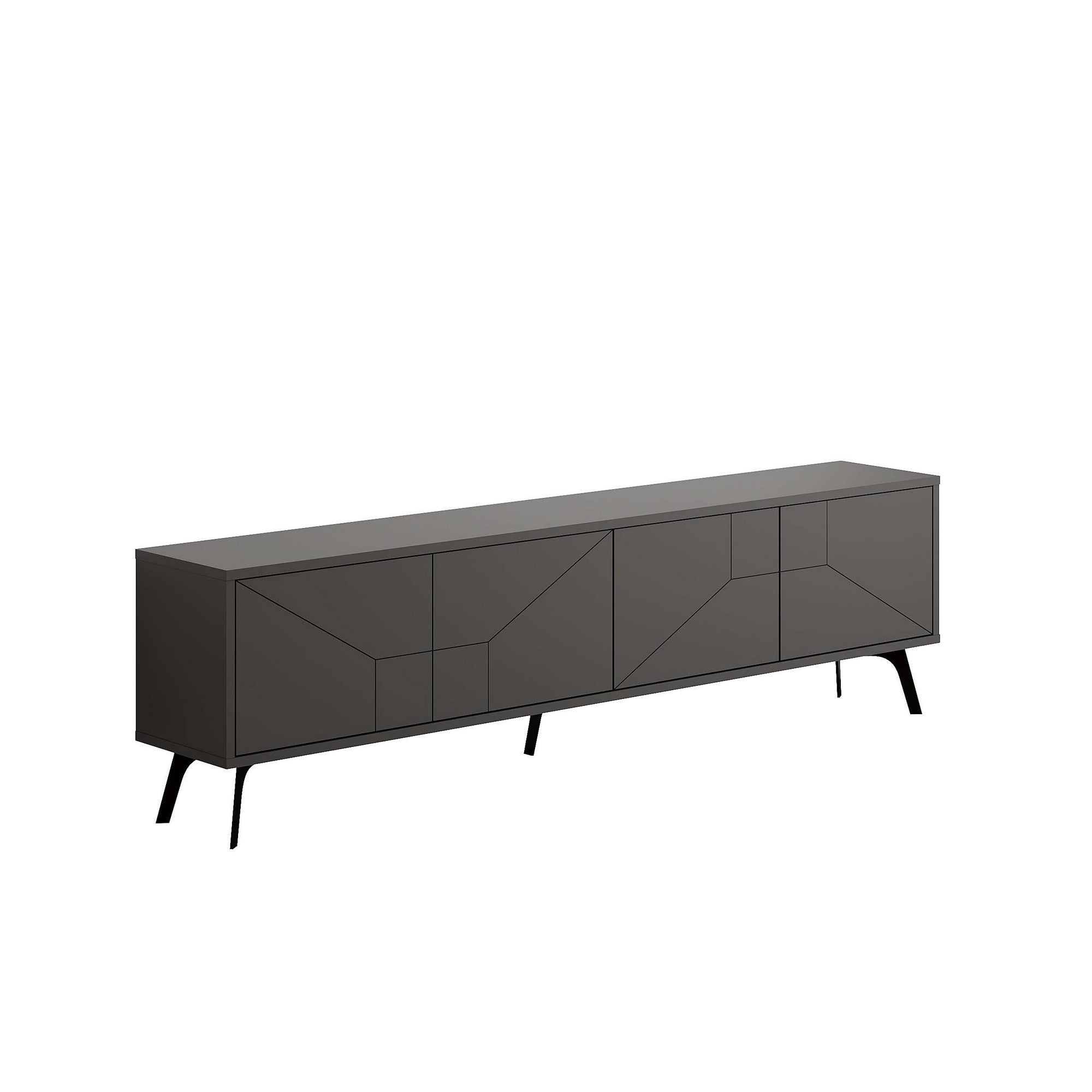 Dune - Anthracite in Anthrazit präsentiert im Onlineshop von KAQTU Design AG. Sideboard ist von Hanah Home