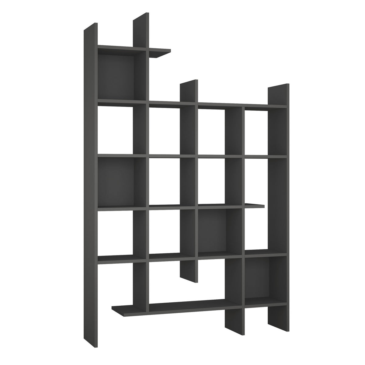 Manco Bücherregal - Anthrazit in Anthrazit präsentiert im Onlineshop von KAQTU Design AG. Bücherregal ist von Hanah Home