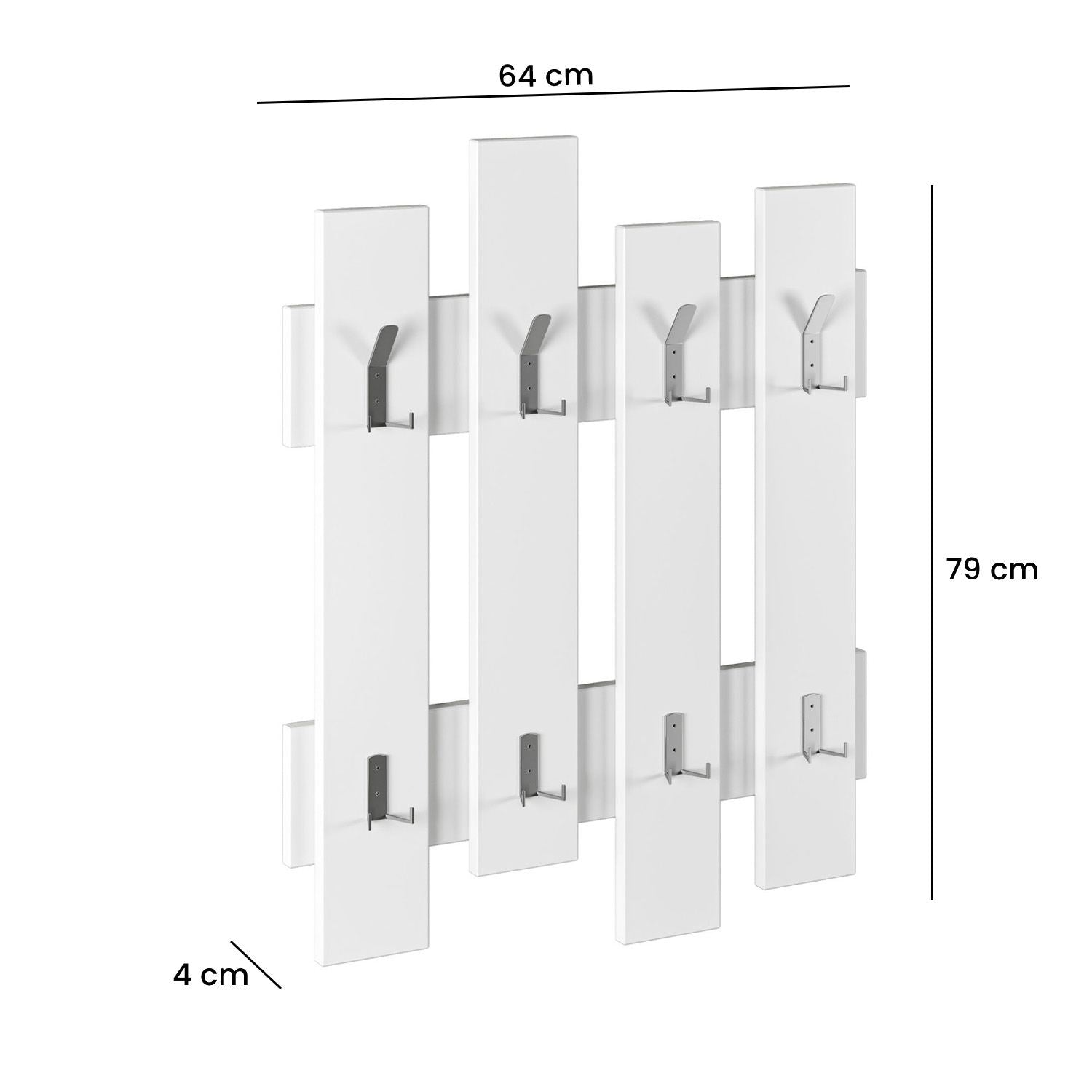 Verleihen Sie Ihrem Raum mit dem Wave Kleiderhaken in Weiß von Hanah Home einen Hauch von Eleganz und Funktionalität – ideal für jeden Wohnstil!