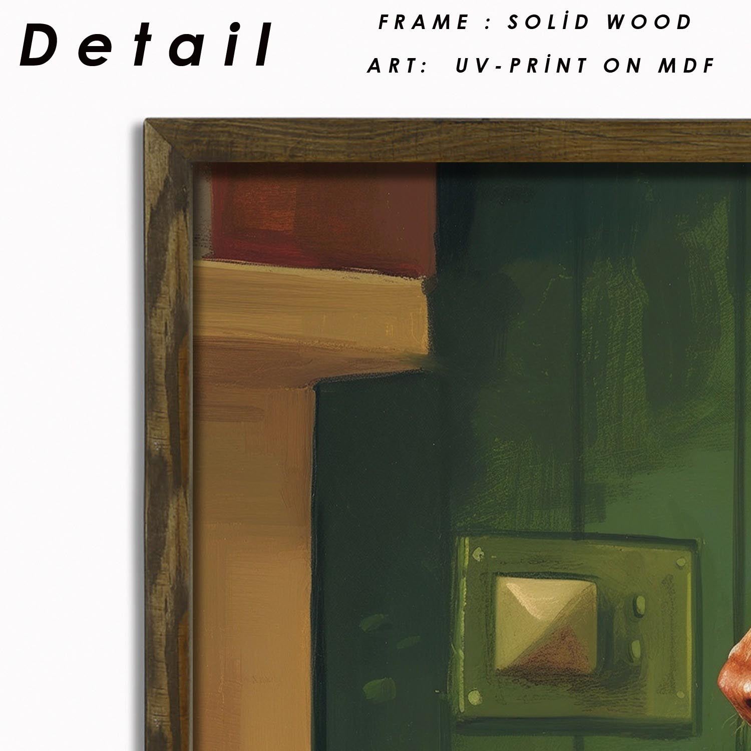 Verleihen Sie Ihrem Zuhause mit dem AI006 von Wallity einen Hauch von Eleganz. Dieses gerahmte MDF-Gemälde begeistert durch lebendige Farben und filigrane Details.