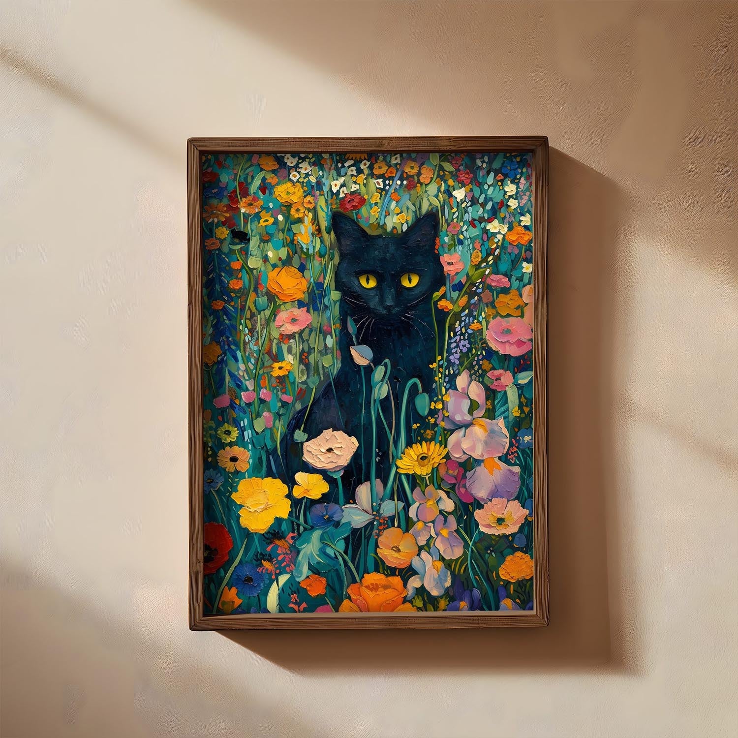 Verleihen Sie Ihrem Zuhause mit dem AI113 von Wallity einen Hauch von Eleganz. Dieses mehrfarbige MDF-Gemälde ist der perfekte Blickfang für jeden Raum.