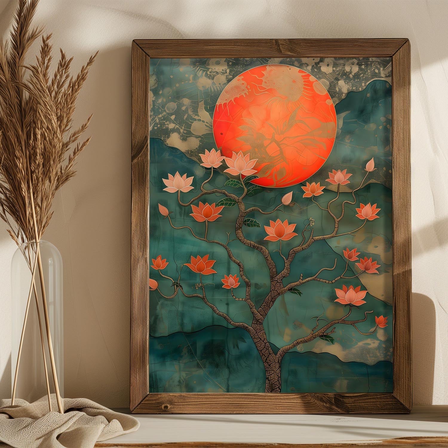 Entdecken Sie das AI145 von Wallity – ein farbenfrohes, gerahmtes MDF-Gemälde, das jeden Raum stilvoll aufwertet und eine einladende Atmosphäre schafft.