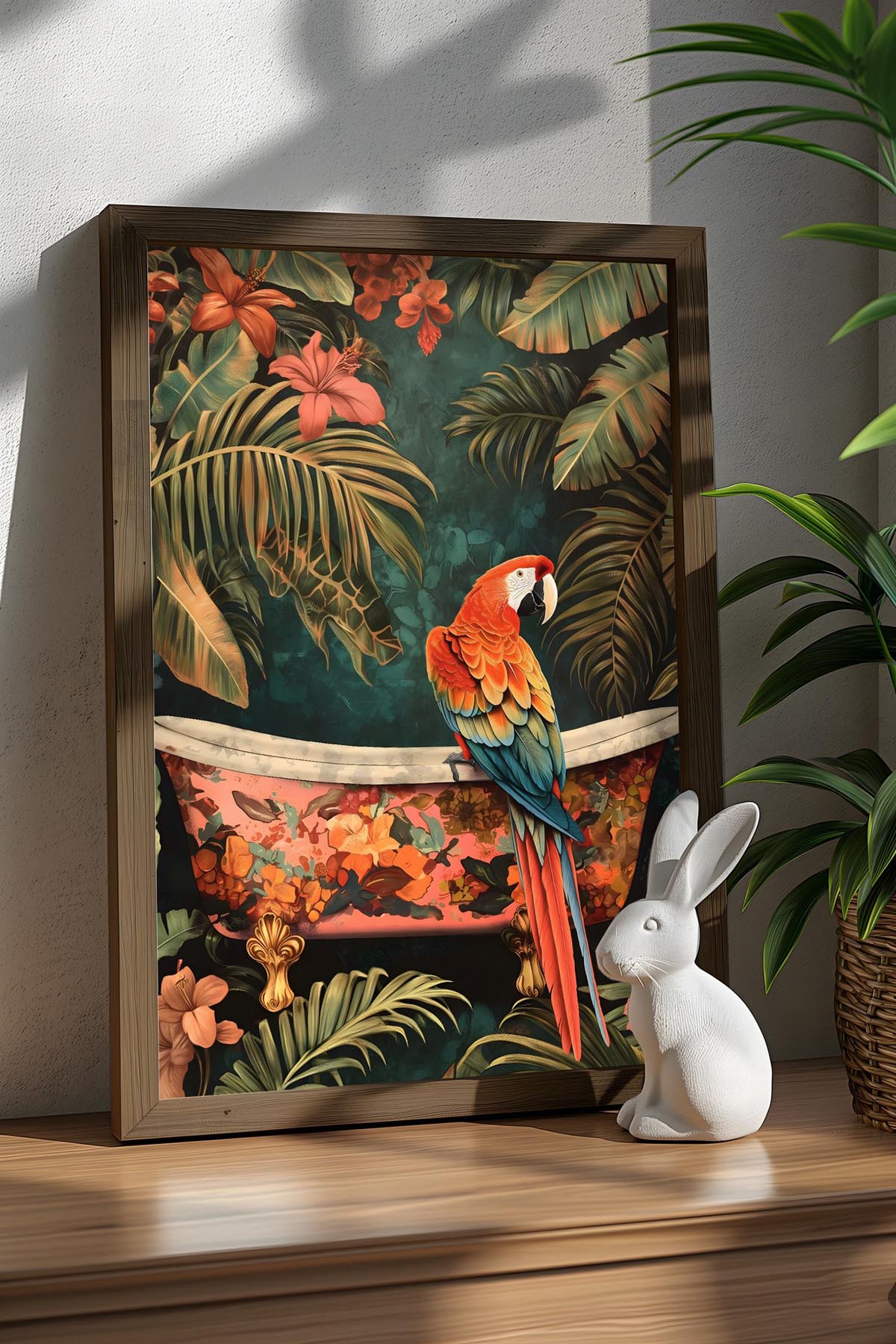 Gestalten Sie Ihr Zuhause neu mit dem AI178 von Wallity. Dieses lebendige, gerahmte MDF-Gemälde bringt Farbe und Stil in jeden Raum.