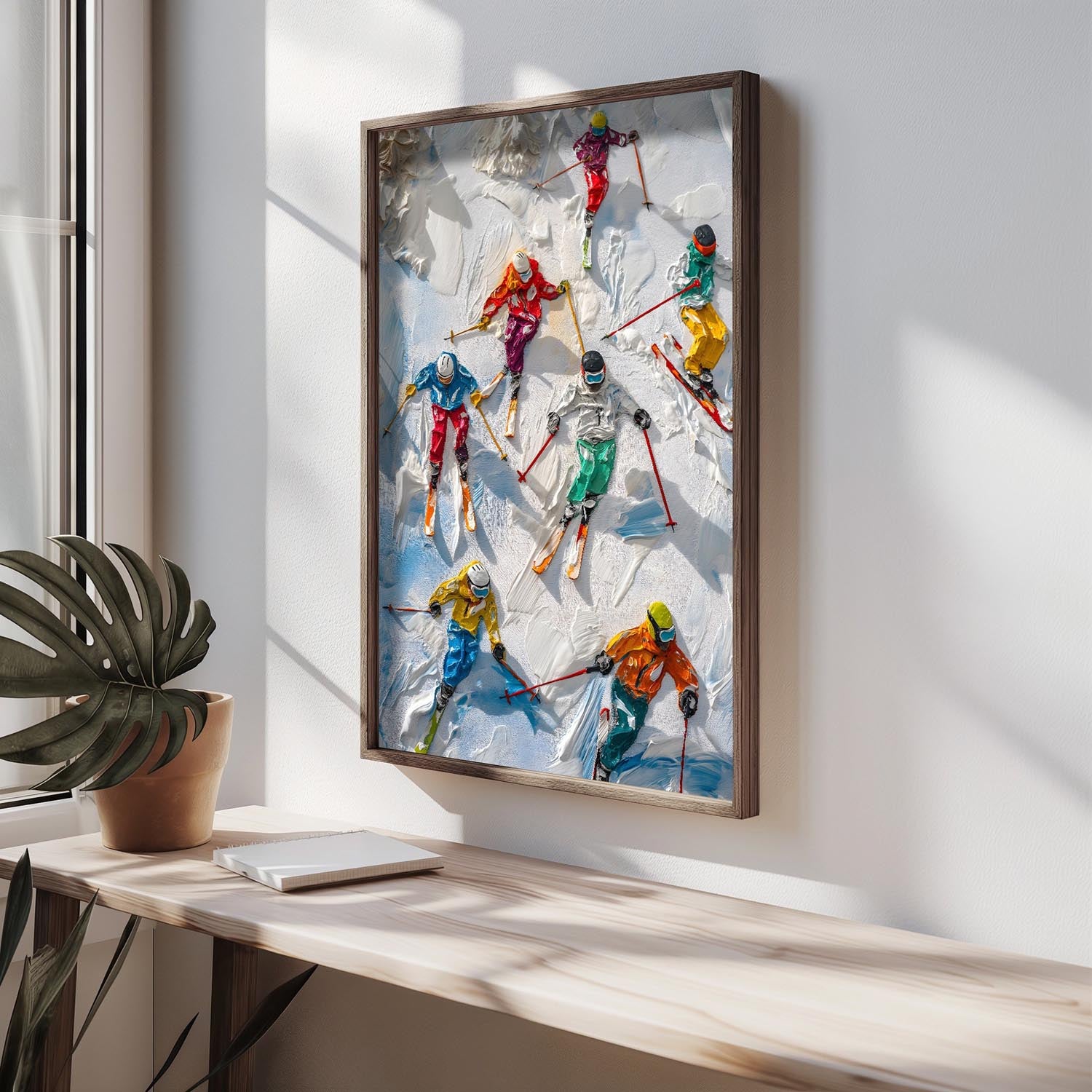 Verleihen Sie Ihrem Zuhause mit dem HUM075 von Wallity einen Hauch von Farbe und Kreativität. Dieses beeindruckende Gemälde ist der perfekte Blickfang für jeden Raum!