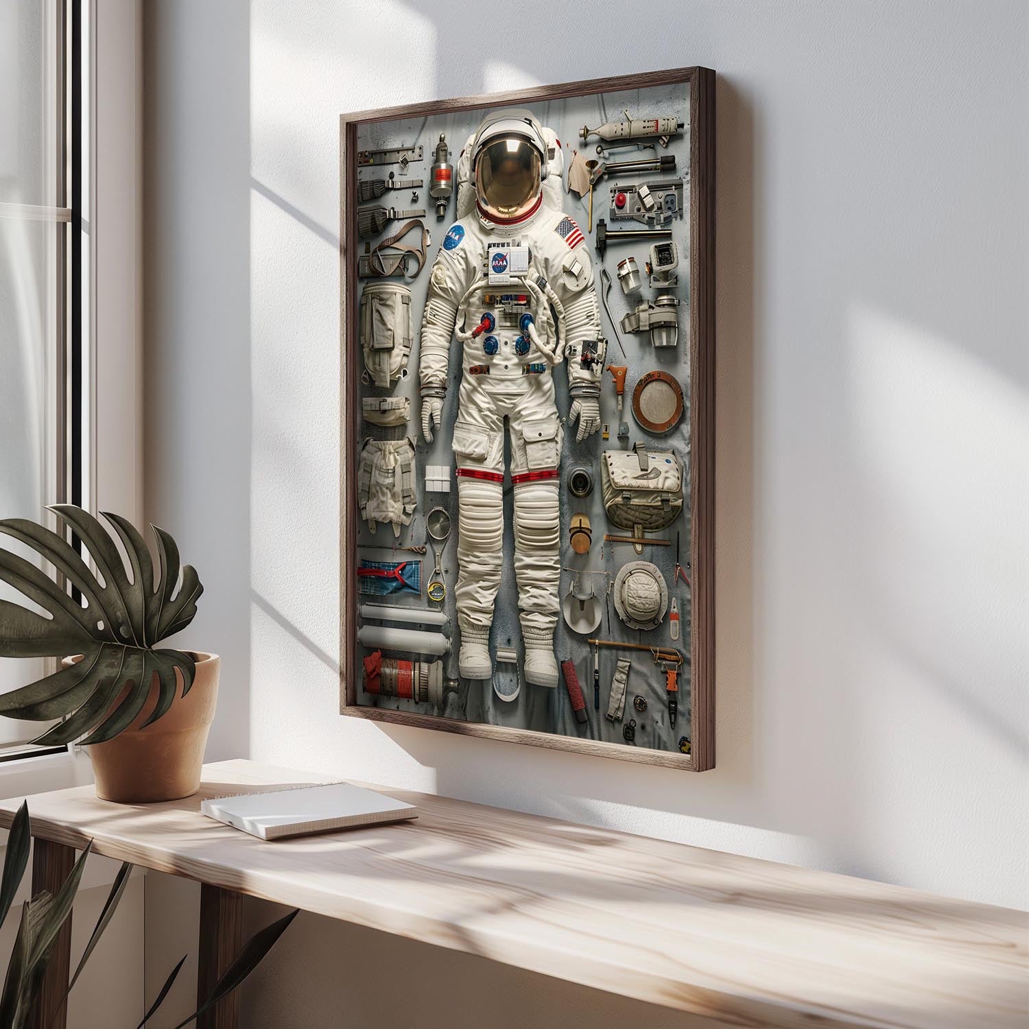 Verleihen Sie Ihrem Zuhause mit dem HUM084 von Wallity einen Hauch von Farbe und Kreativität. Ein elegantes Kunstwerk für jeden Raum!