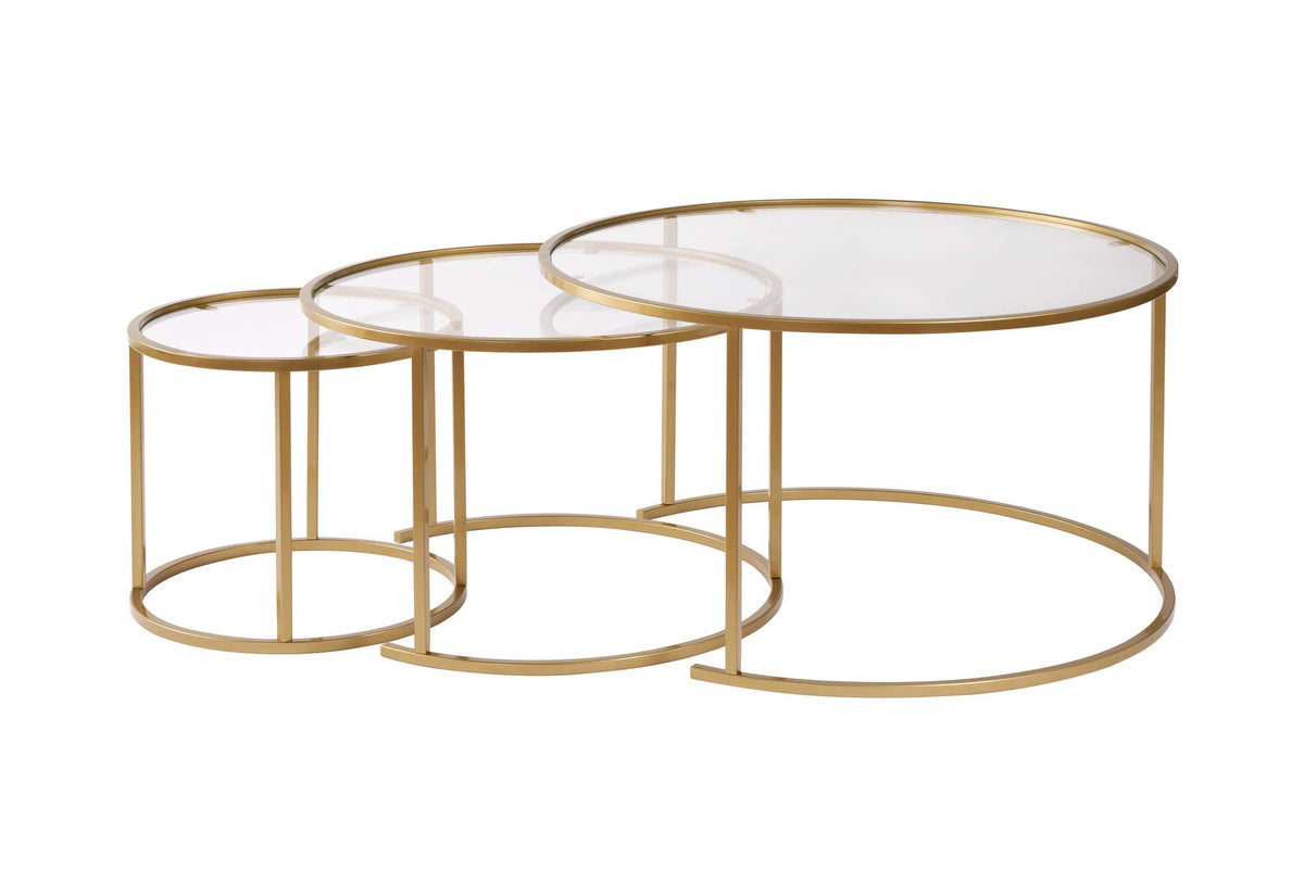 Aurum Sofatisch - Gold Transparent in Gold Transparent präsentiert im Onlineshop von KAQTU Design AG. Couchtisch ist von Nordure