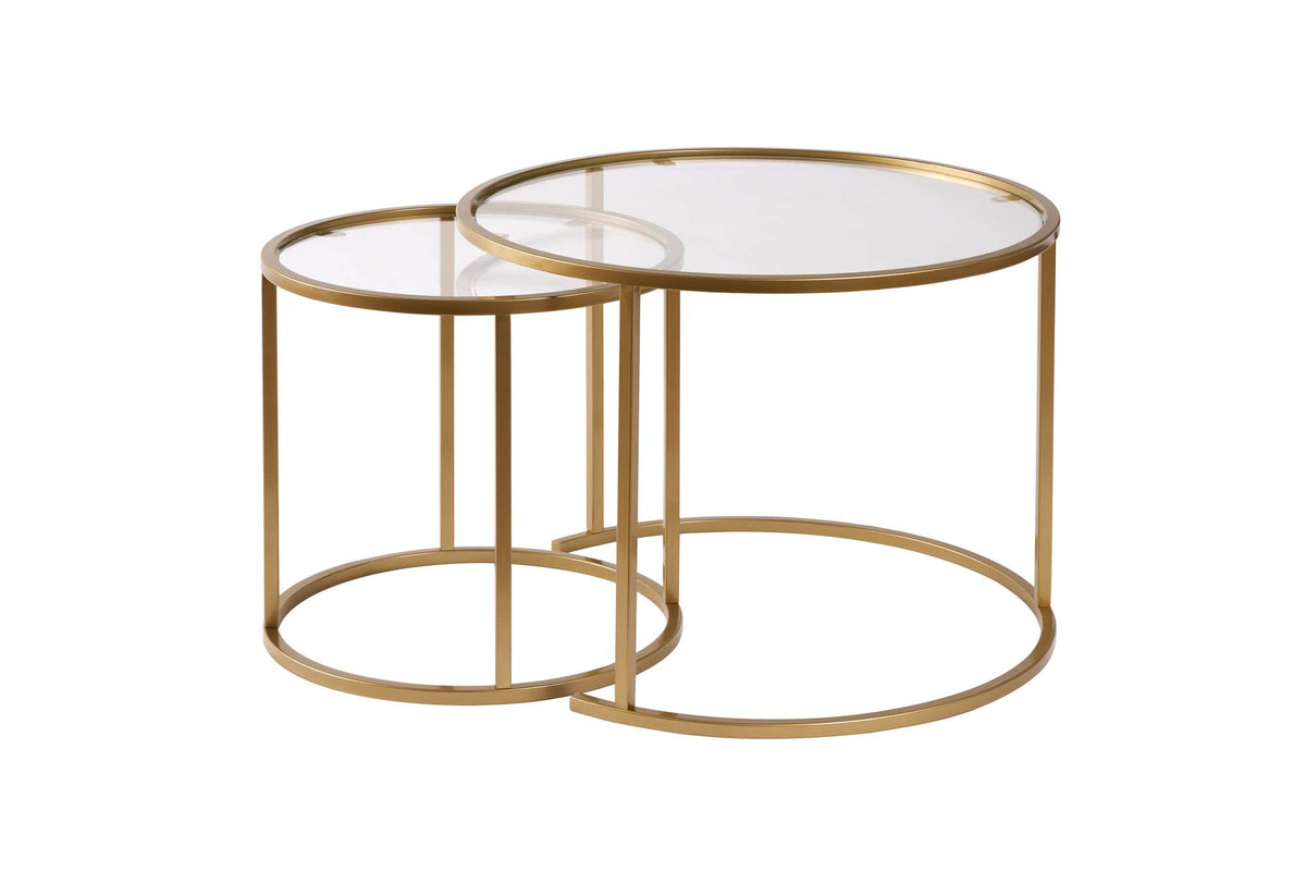Aurum Sofatisch - Gold Transparent in Gold Transparent präsentiert im Onlineshop von KAQTU Design AG. Couchtisch ist von Nordure