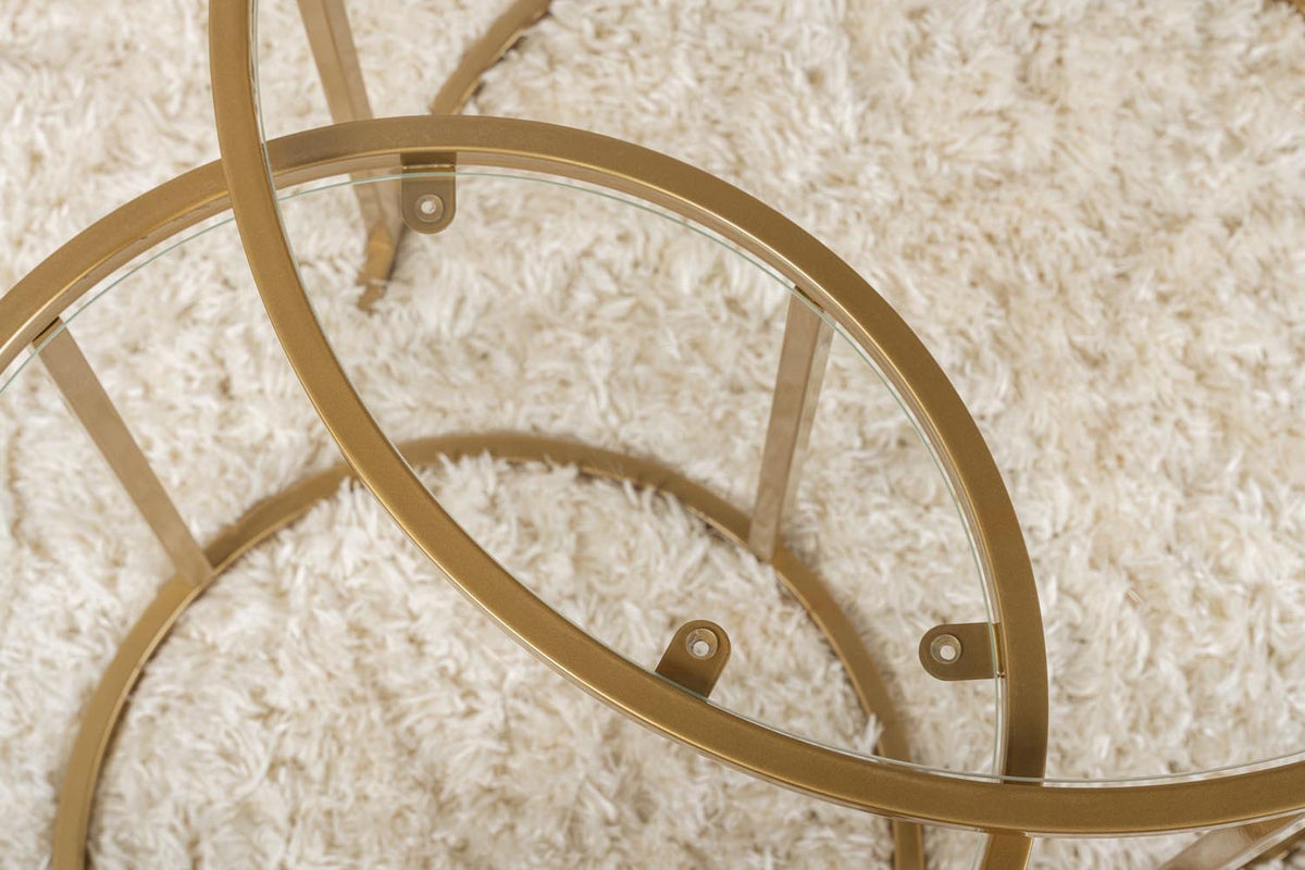 Aurum Sofatisch - Gold Transparent in Gold Transparent präsentiert im Onlineshop von KAQTU Design AG. Couchtisch ist von Nordure