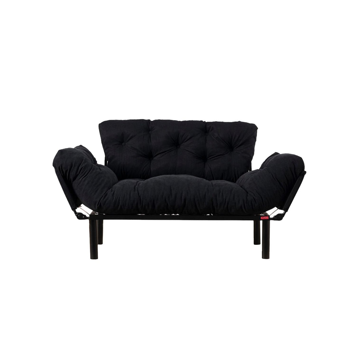 Nitta Bettsofa - Schwarz in Schwarz präsentiert im Onlineshop von KAQTU Design AG. Bettsofa ist von Atelier Del Sofa