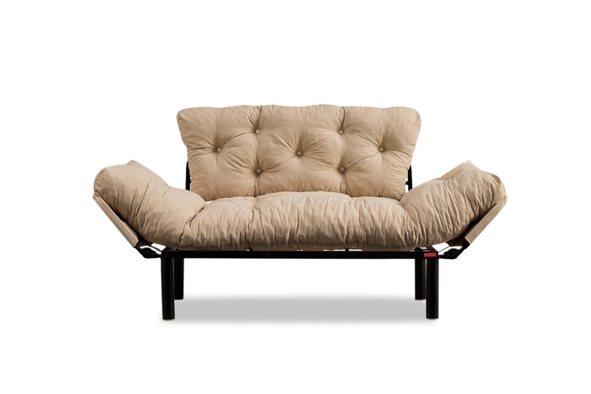 Entdecken Sie das Nitta Bettsofa in Sahne von Atelier Del Sofa – ein stilvolles 2-Sitzer Schlafsofa, das Komfort und Eleganz vereint.